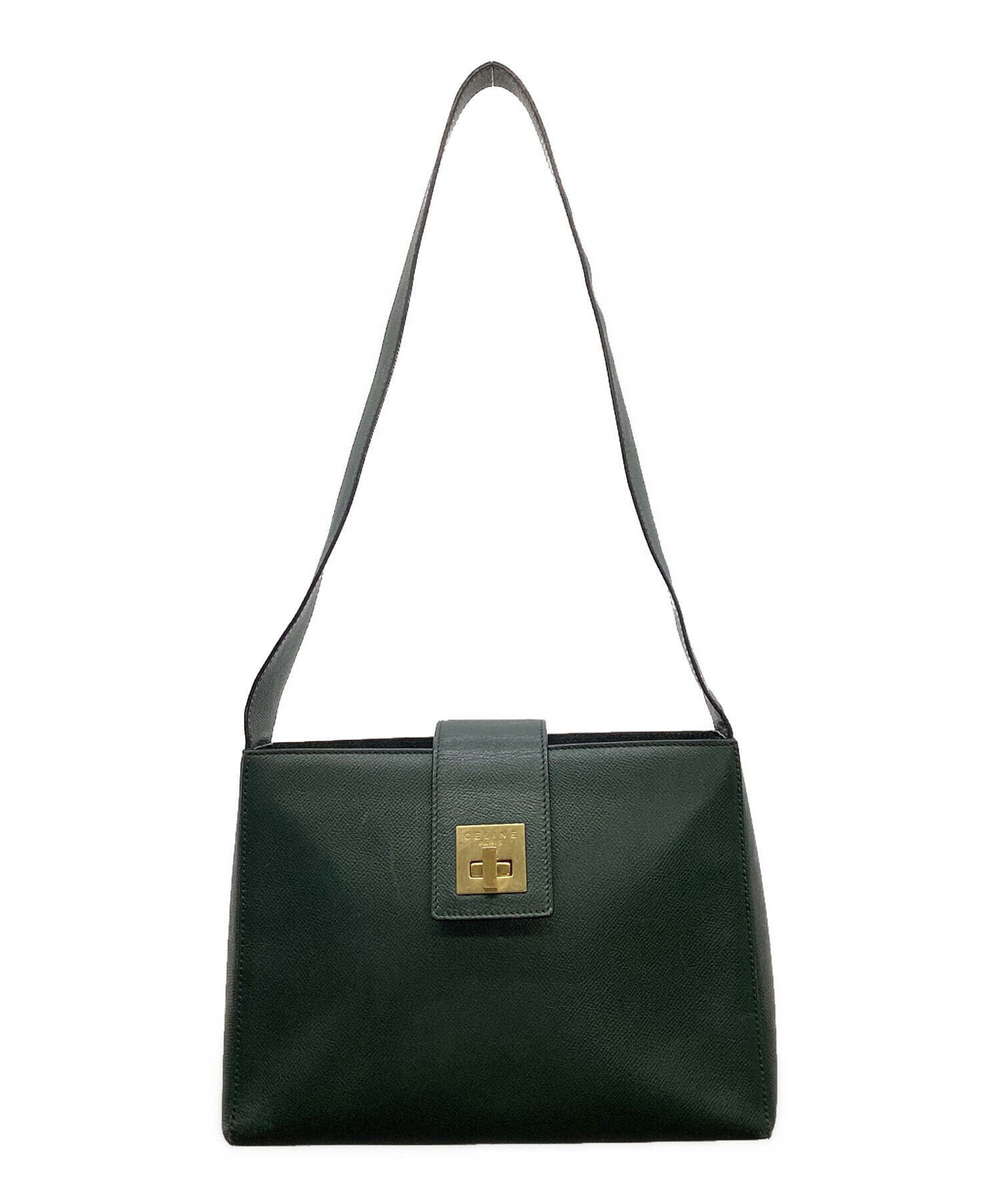 中古・古着通販】CELINE (セリーヌ) ロゴセミショルダーバッグ  
