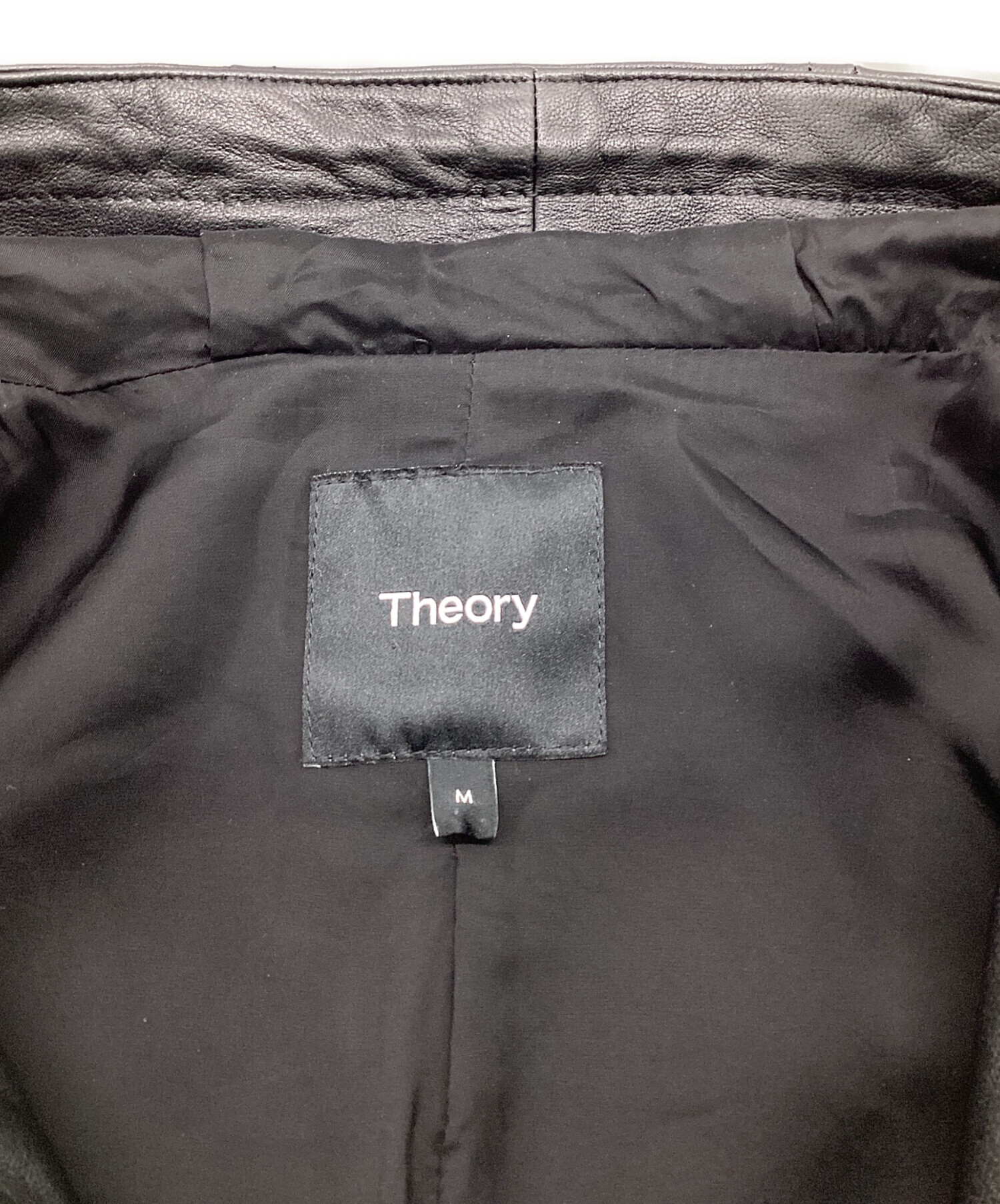 中古・古着通販】theory (セオリー) ジップパーカー ブラック サイズ:M
