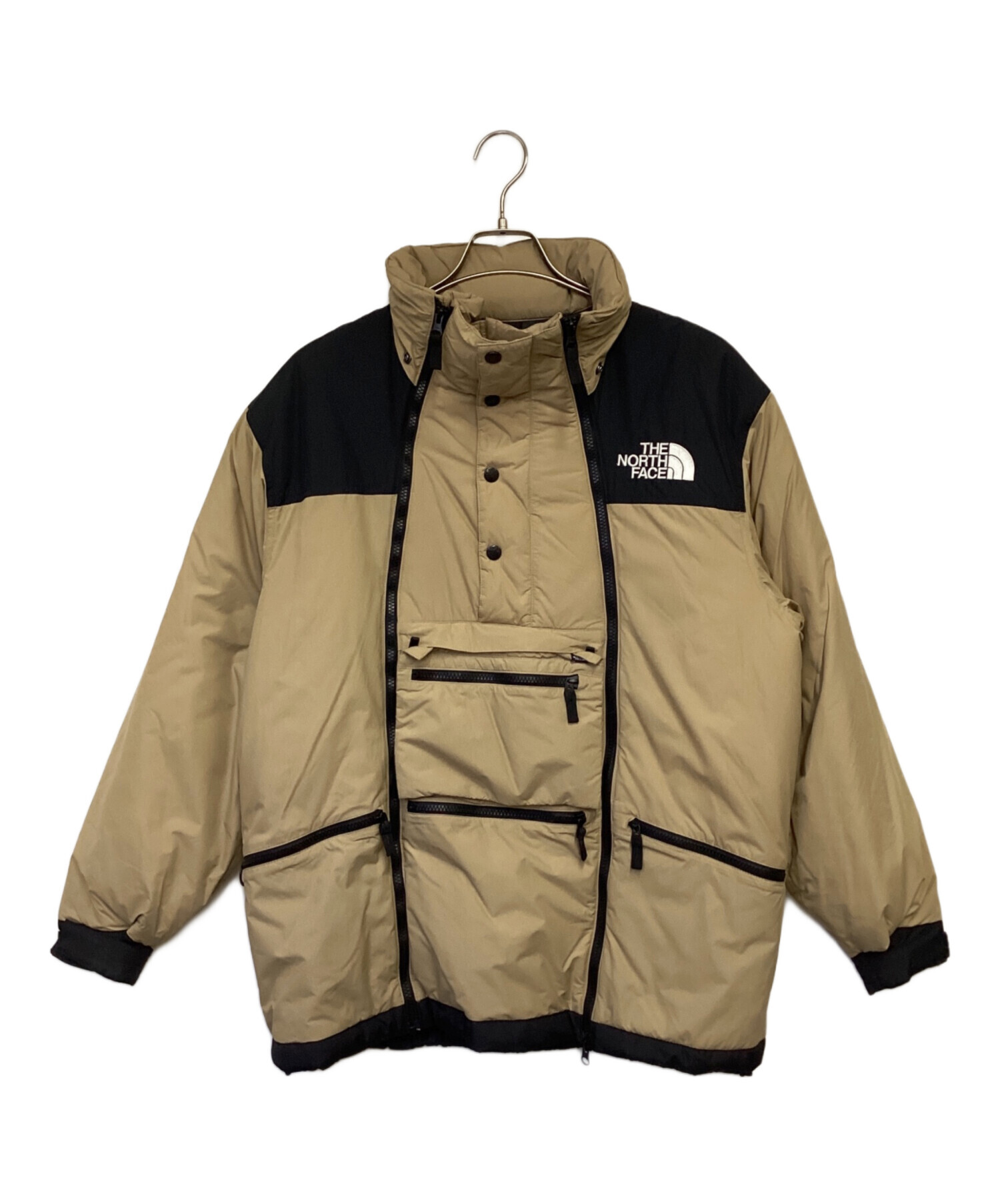 【美品】THE NORTH FACE フード付きジャケット ベージュ/黒 中古・古着通販】THE NORTH FACE (ザ ノース フェイス) CR