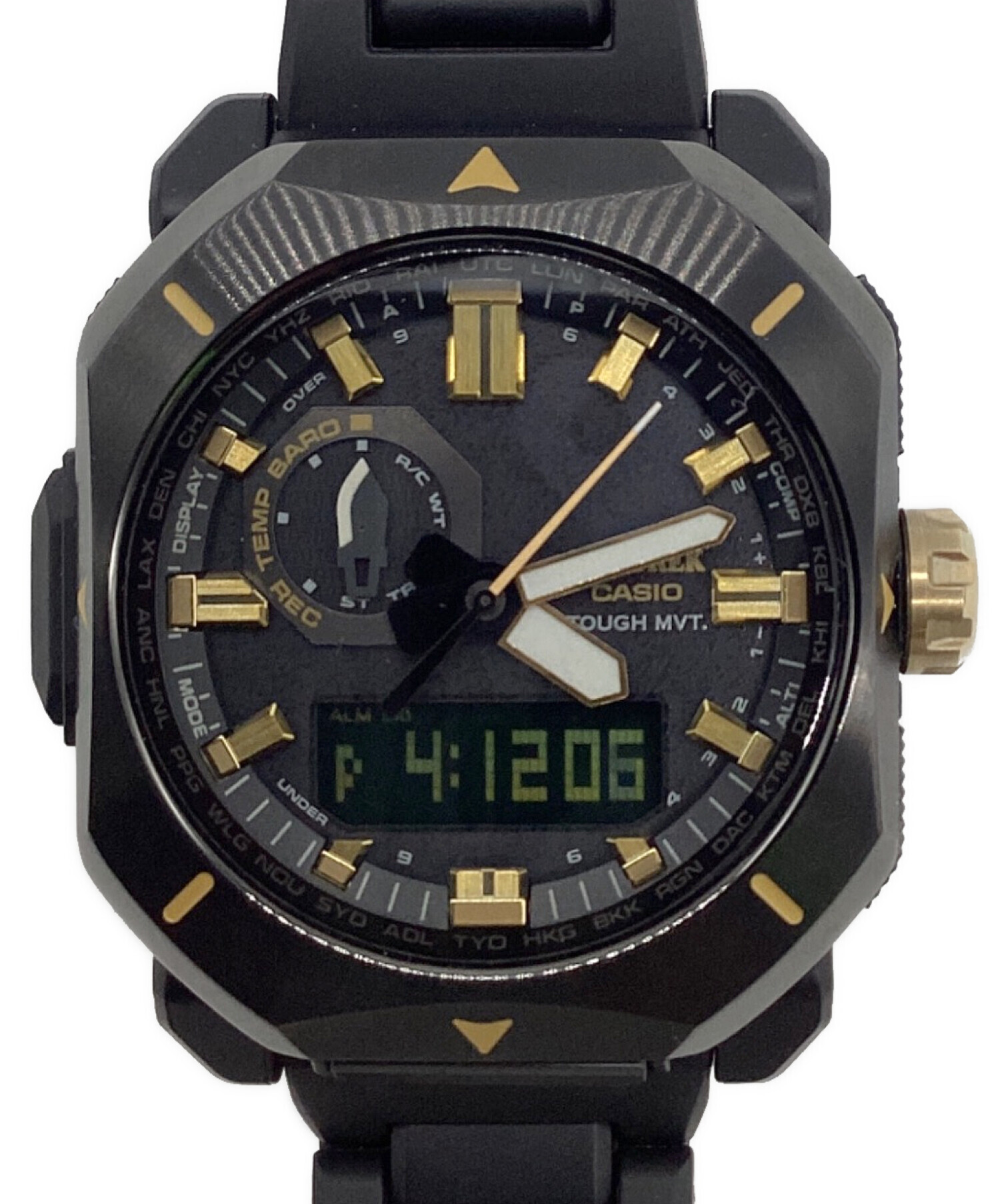 【傷汚れ少】CASIO(カシオ)プロトレック クライマーライン プロトレック クライマーライン 焚火 PRW-6900BF-1JF メンズ 電波