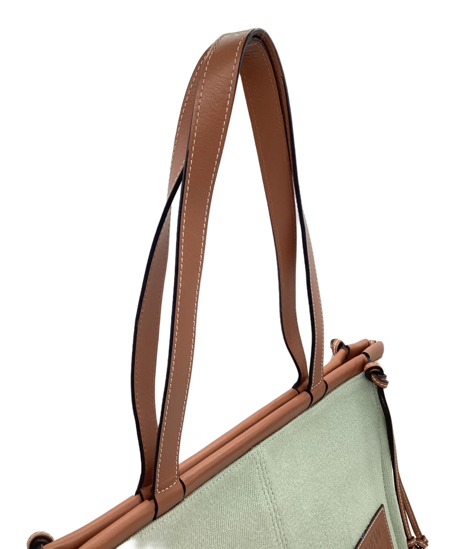 中古・古着通販】LOEWE (ロエベ) クッショントート スモール グリーン