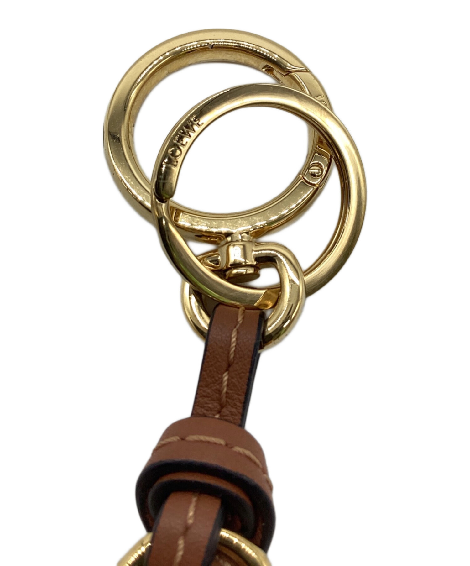 中古・古着通販】LOEWE (ロエベ) アナグラムキーリング ゴールド