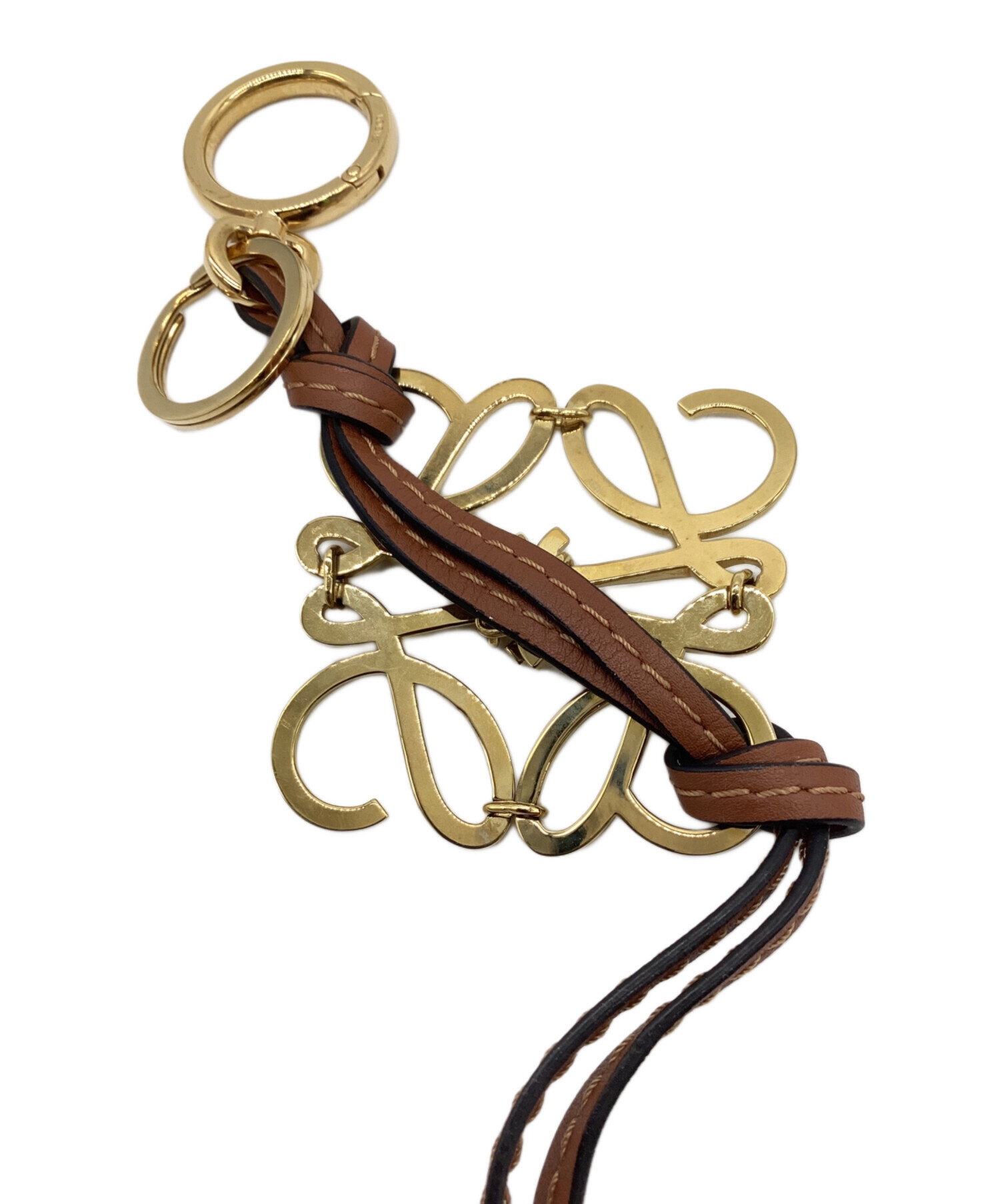 中古・古着通販】LOEWE (ロエベ) アナグラムキーリング ゴールド