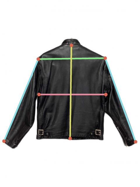 中古・古着通販】Schott (ショット) シングルライダース 141 ブラック