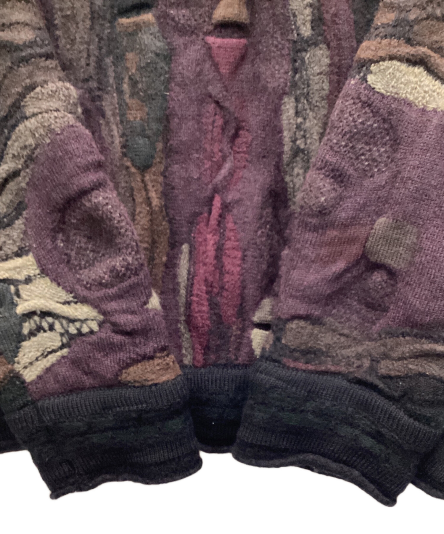 【大人気カラー‼️】古着 COOGI クージー 3Dニット パープル 中古・古着通販】Coogi (クージー) 3Dニット パープル×ベージュ