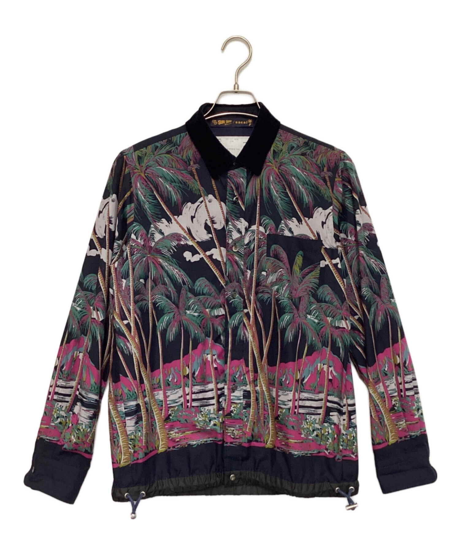 ささ☆sacai×SUN SURFコラボ　20年SS7分袖シャツ 中古・古着通販】Sun Surf (サンサーフ) sacai (サカイ) ドローコード
