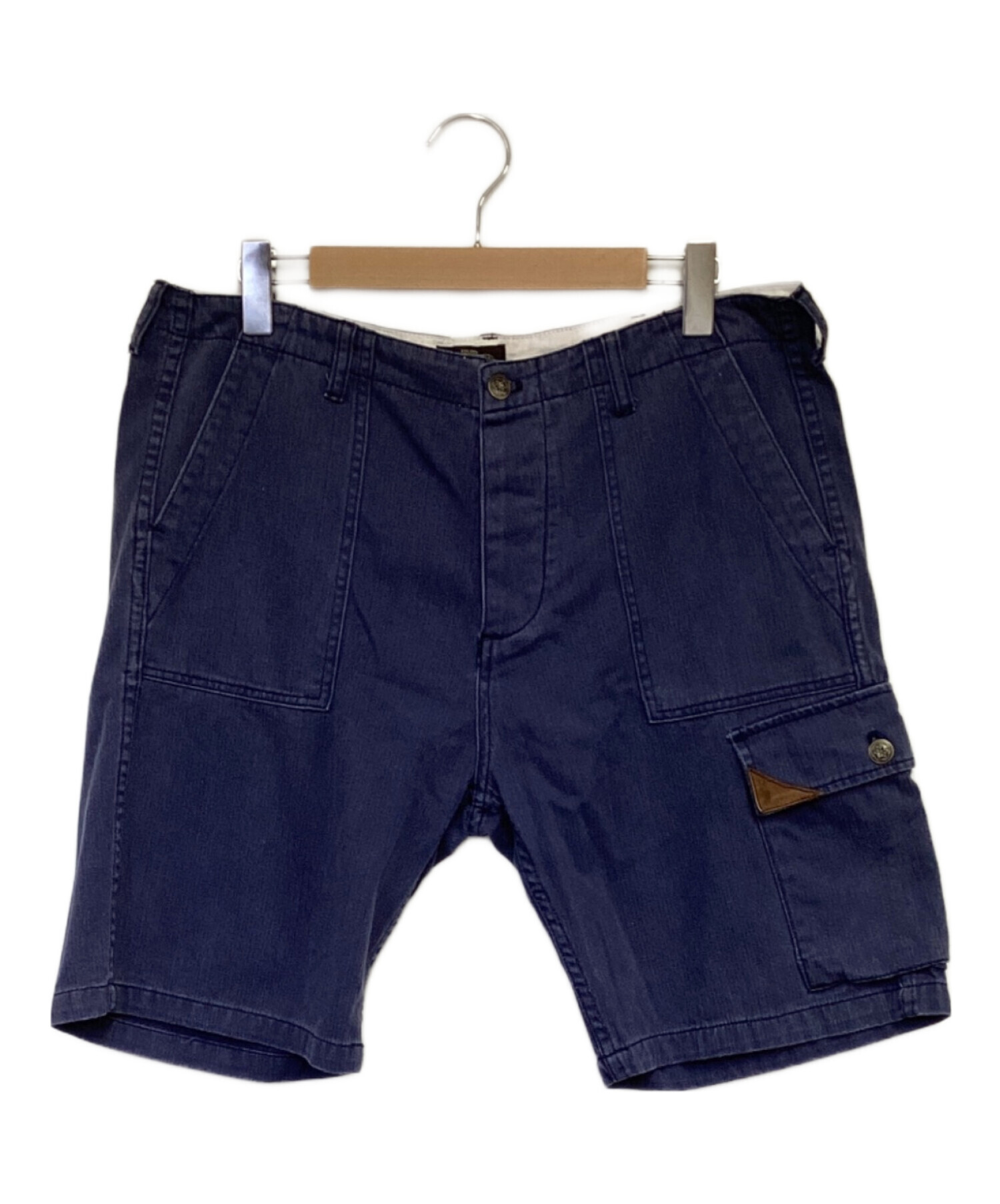 ダ*ル様 【夏物】RRL ハーフパンツ ネイビー 中古・古着通販】RRL (ダブルアールエル) ハーフパンツ ネイビー