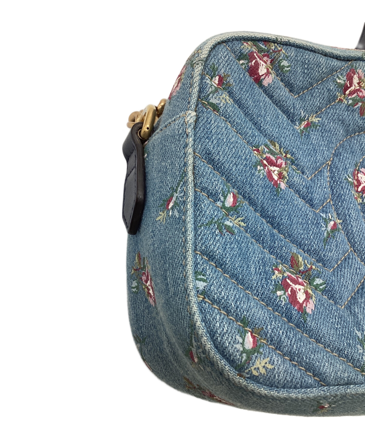 中古・古着通販】GUCCI (グッチ) GGマーモント デニム チェーン