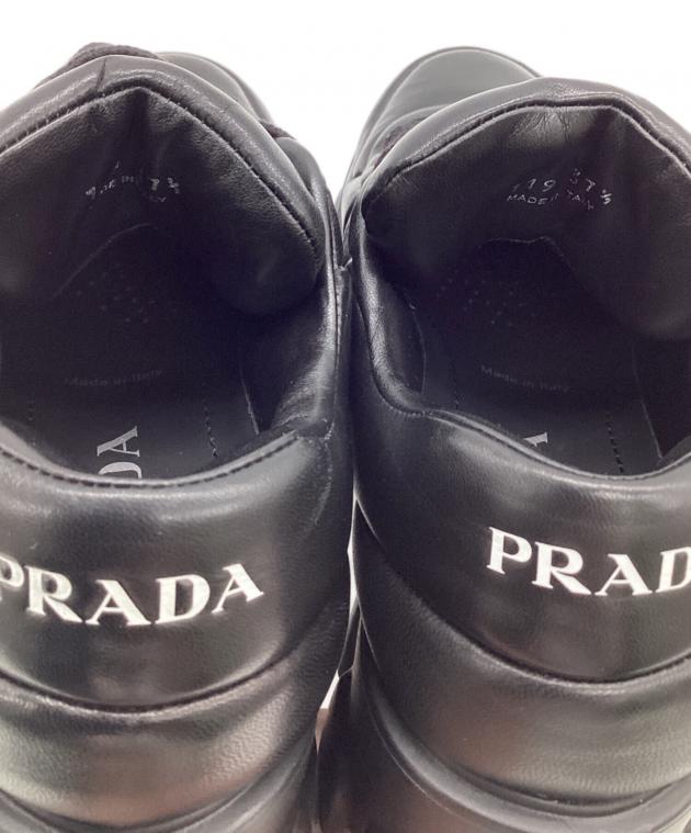 中古・古着通販】PRADA (プラダ) モノリス ダッドスニーカー ブラック