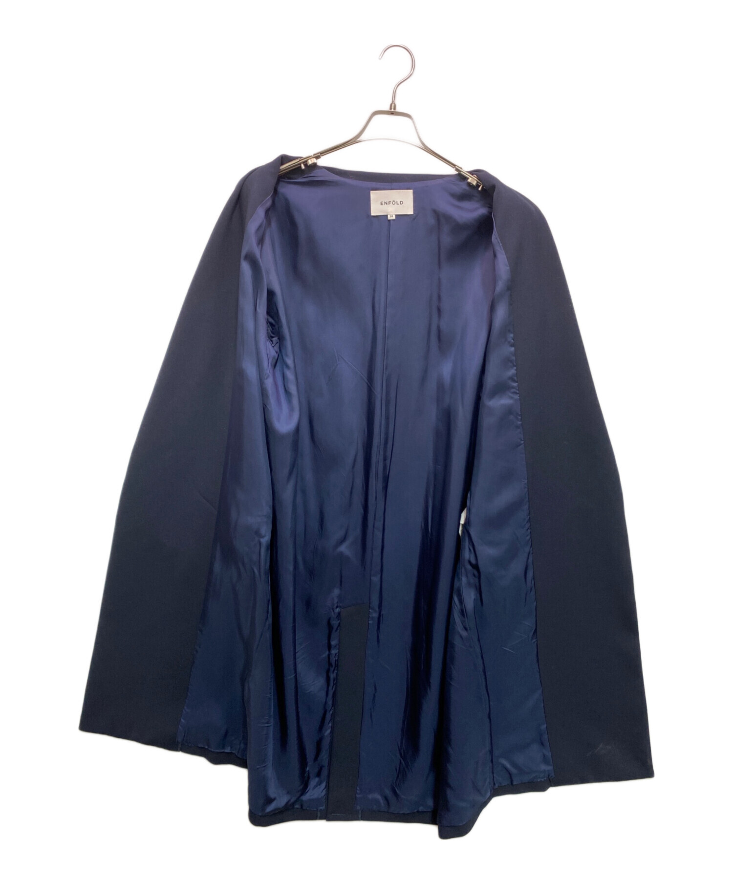 中古・古着通販】ENFOLD (エンフォルド) チェスターコート ネイビー