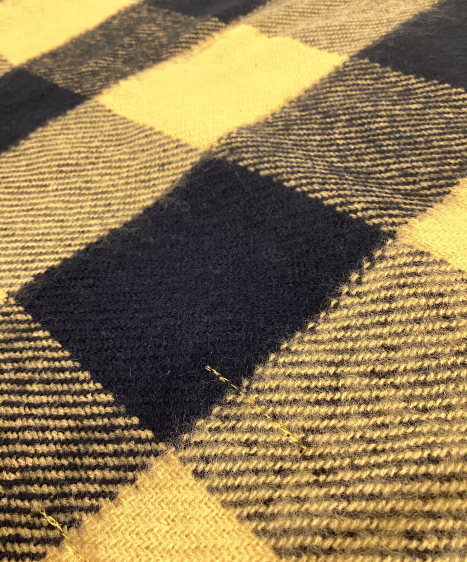 中古・古着通販】stussy (ステューシー) マフラー イエロー×ブラウン