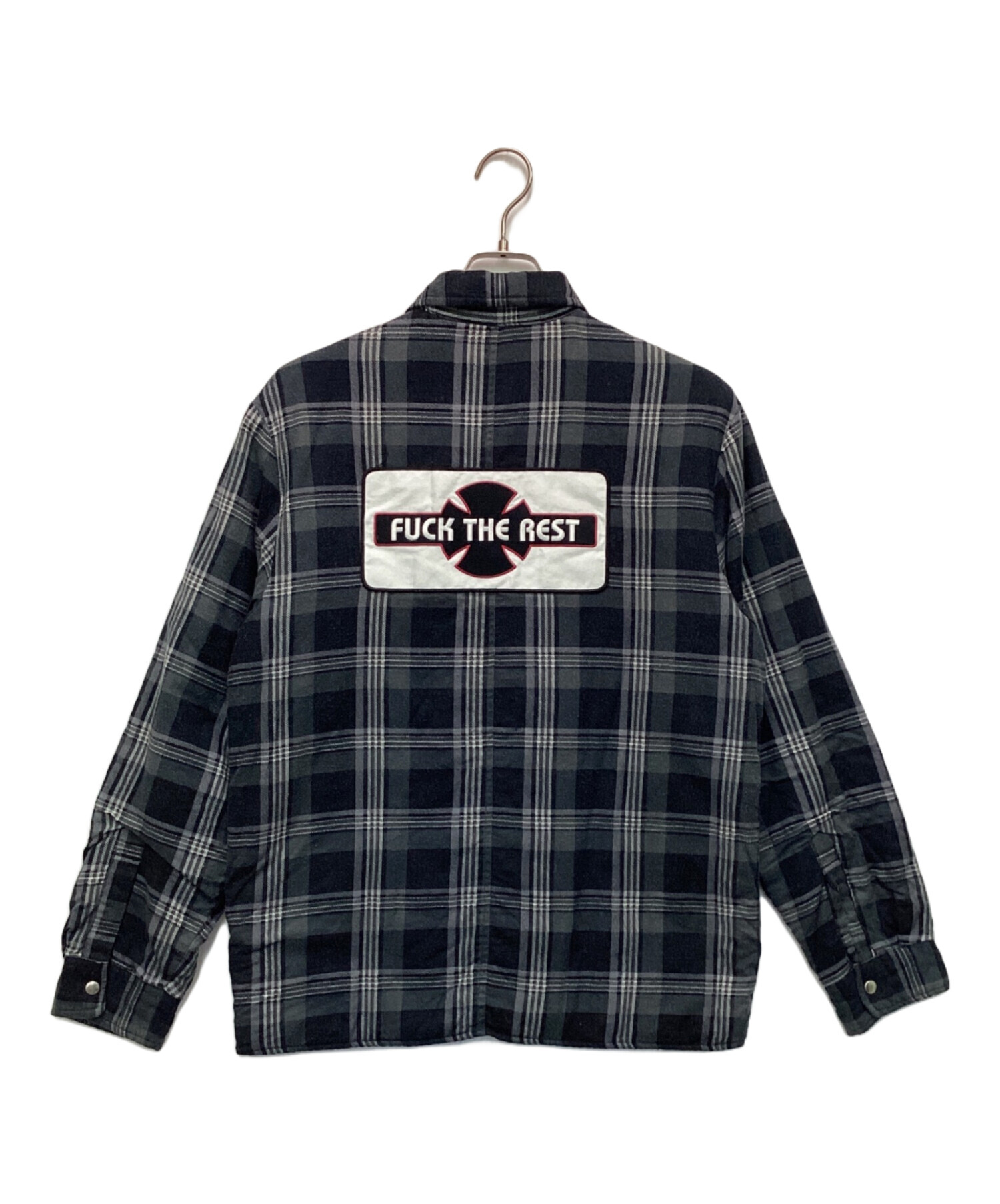 シュプリーム キルティング フランネル シャツ Supreme Quilted Flannel Zip Up Shirt (FW24) - $168