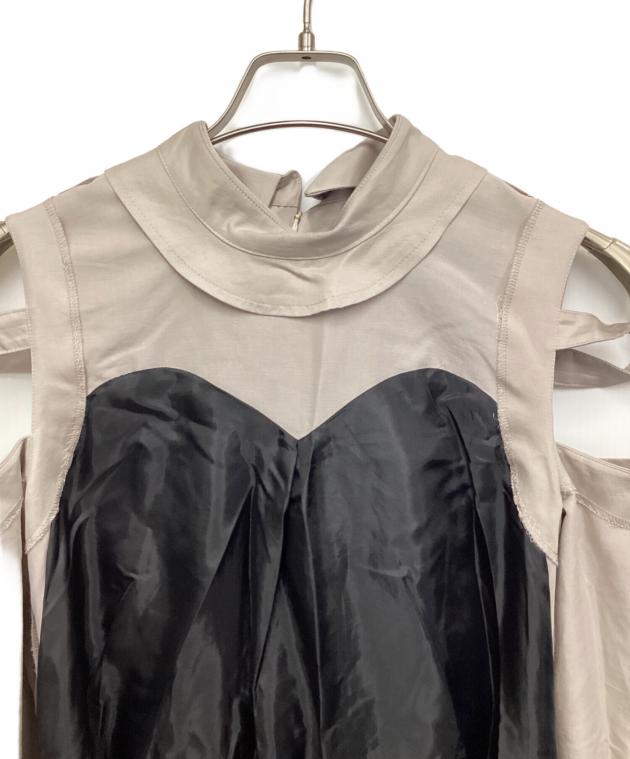 中古・古着通販】hazama (ハザマ) シャツとドレスの二重装 グレー