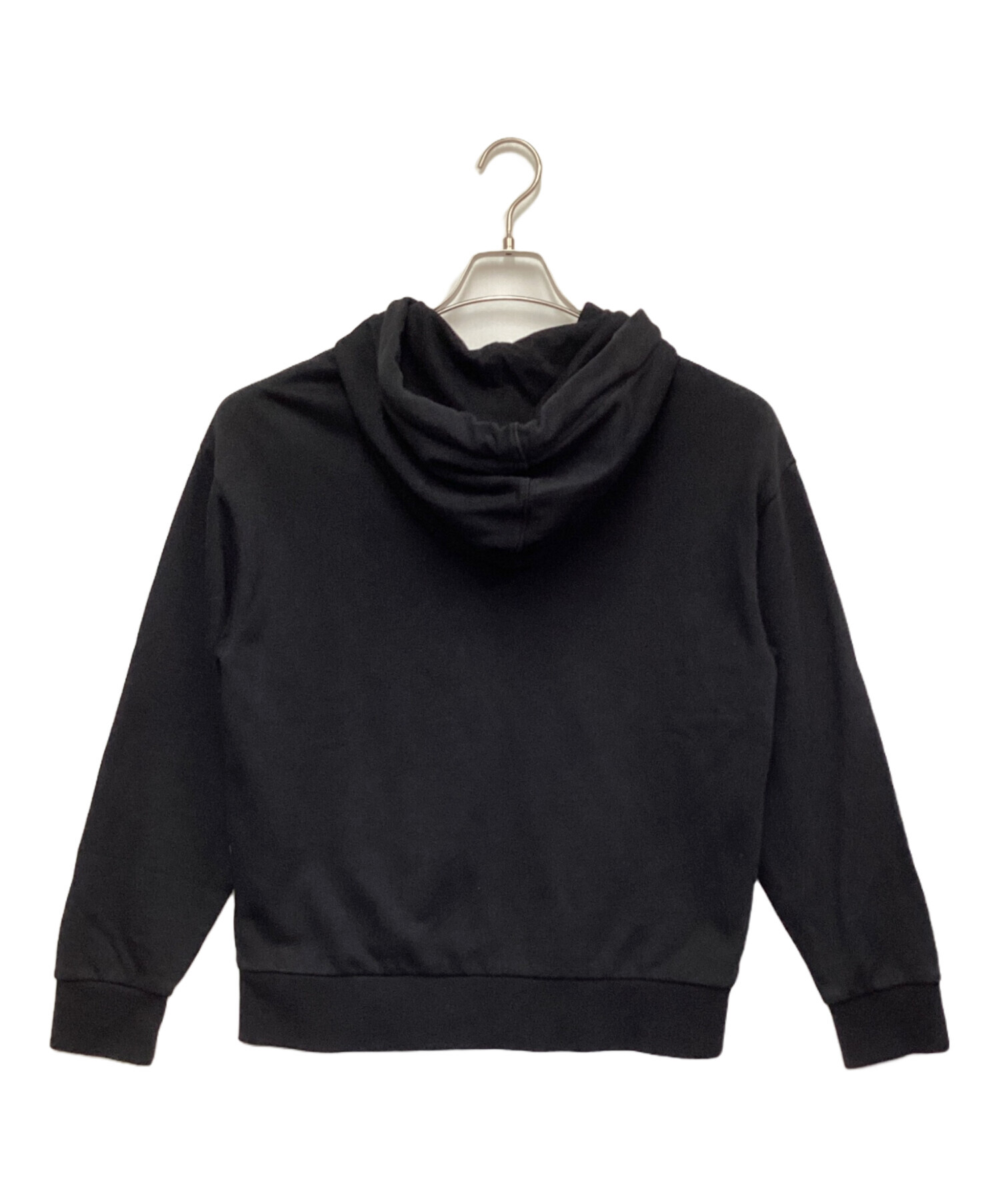 新品未使用‼︎ モンクレール　パーカー 中古・古着通販】MONCLER (モンクレール) ロゴ刺繍 パーカー ブラック