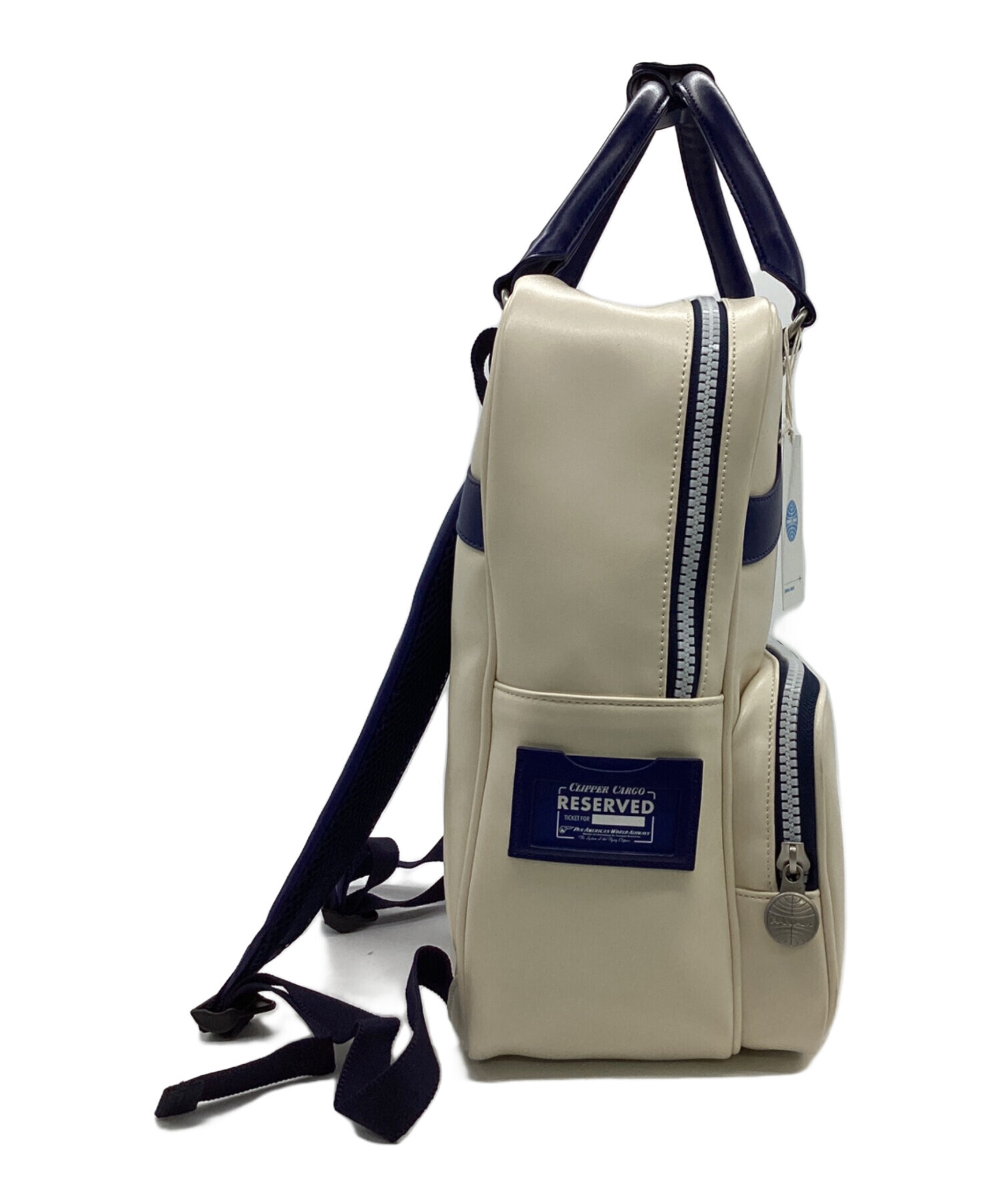 中古・古着通販】PAN AM (パンナム) リュック ホワイト｜ブランド