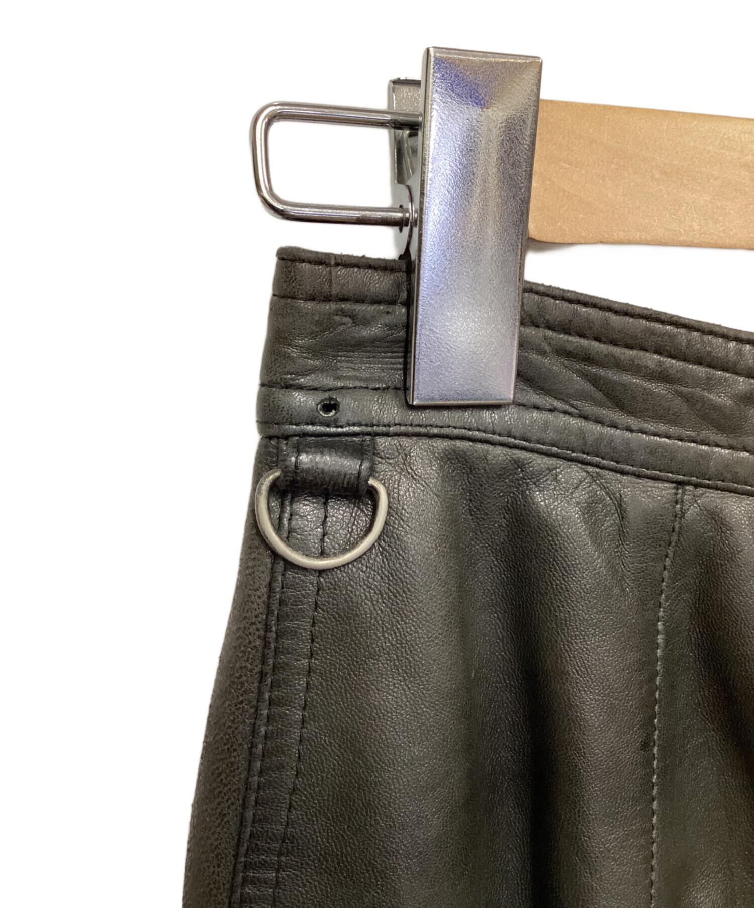 中古・古着通販】ISSEY MIYAKE (イッセイミヤケ) 70sレザーパンツ