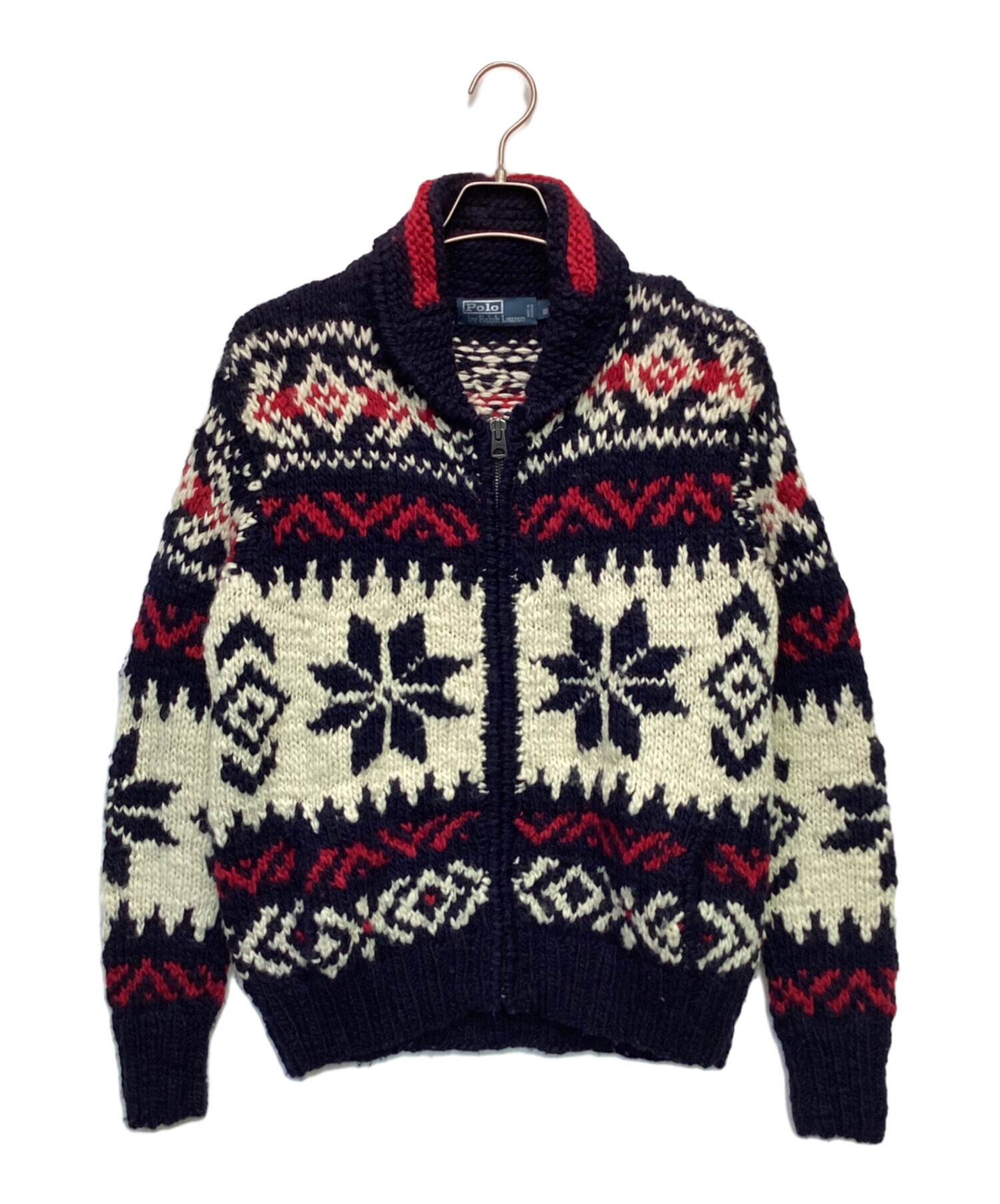 POLO RALPH LAUREN ニット カーディガン カウチン 中古・古着通販】POLO RALPH LAUREN (ポロ・ラルフローレン) カウチン