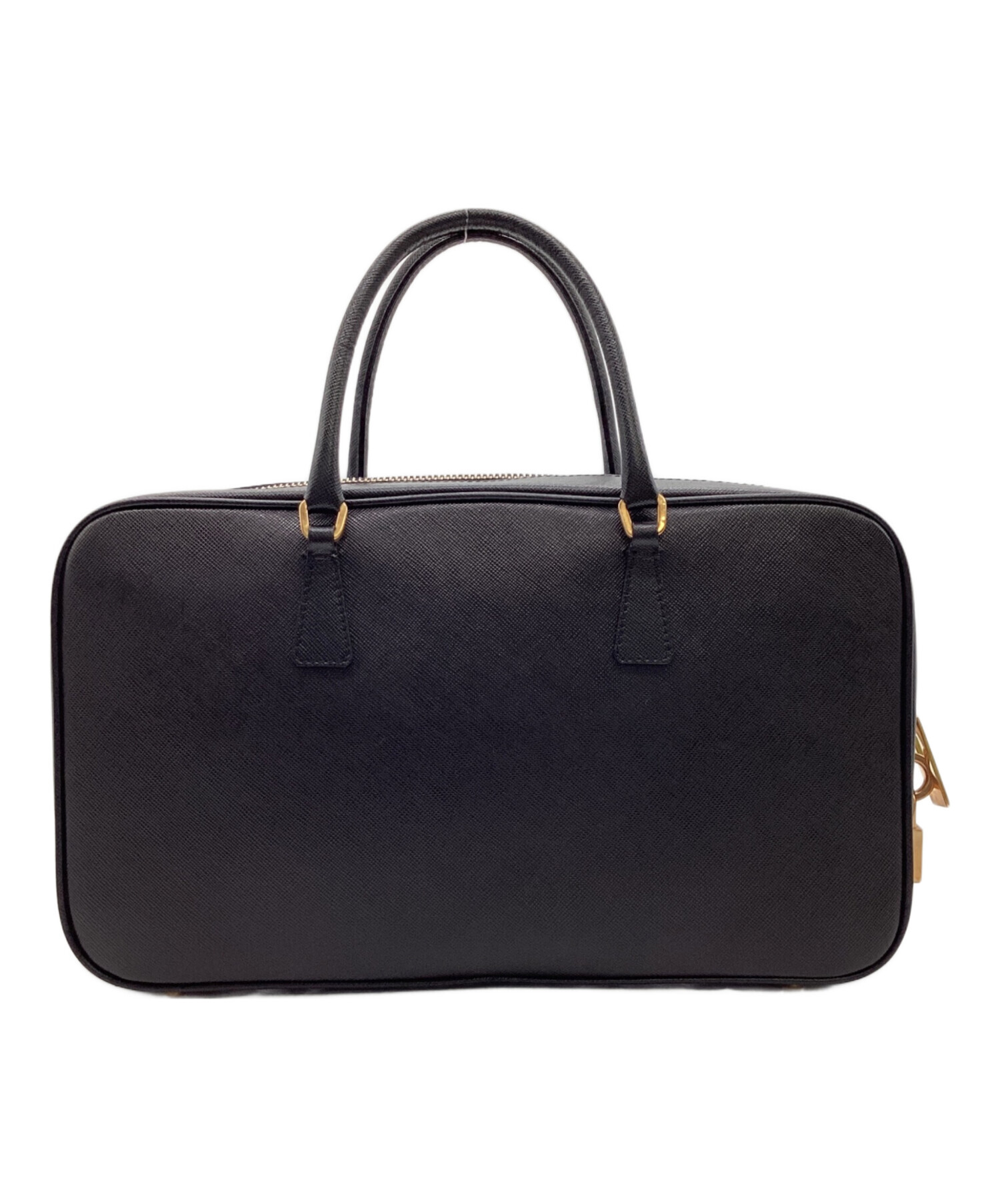 中古・古着通販】PRADA (プラダ) サフィアーノ ハンドバッグ ブラック 