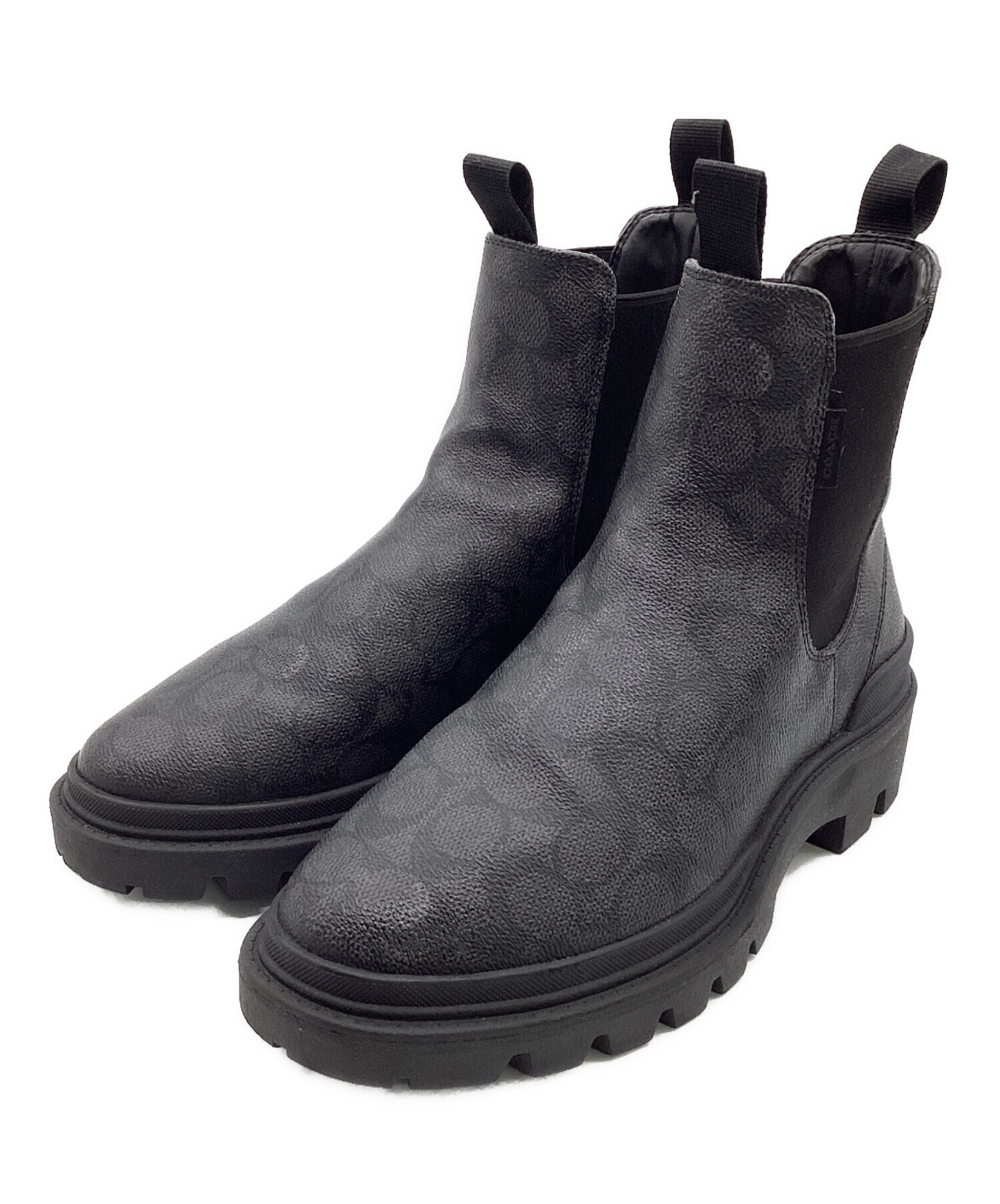 中古・古着通販】COACH (コーチ) コリン ブーツ・シグネチャー