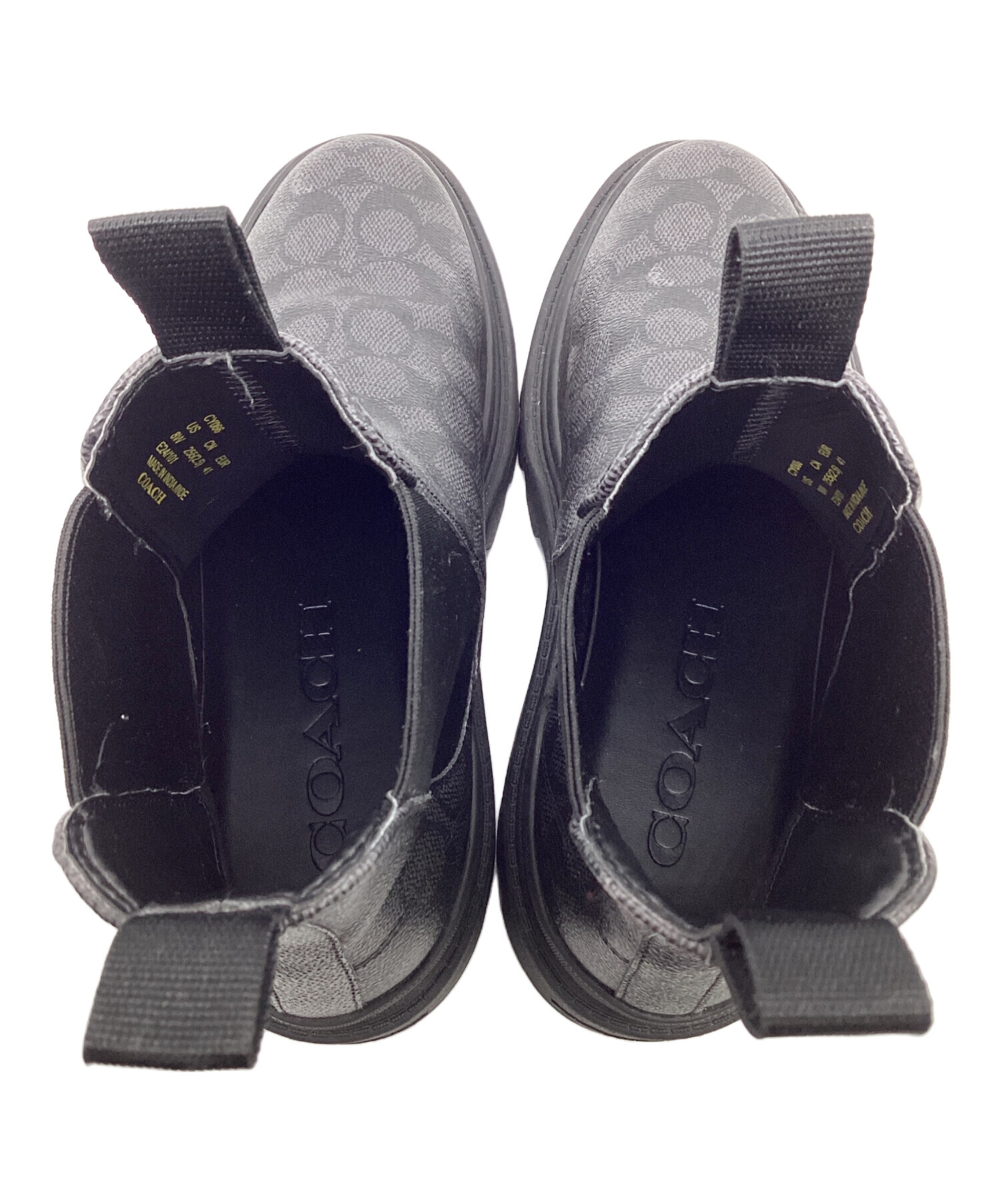 中古・古着通販】COACH (コーチ) コリン ブーツ・シグネチャー