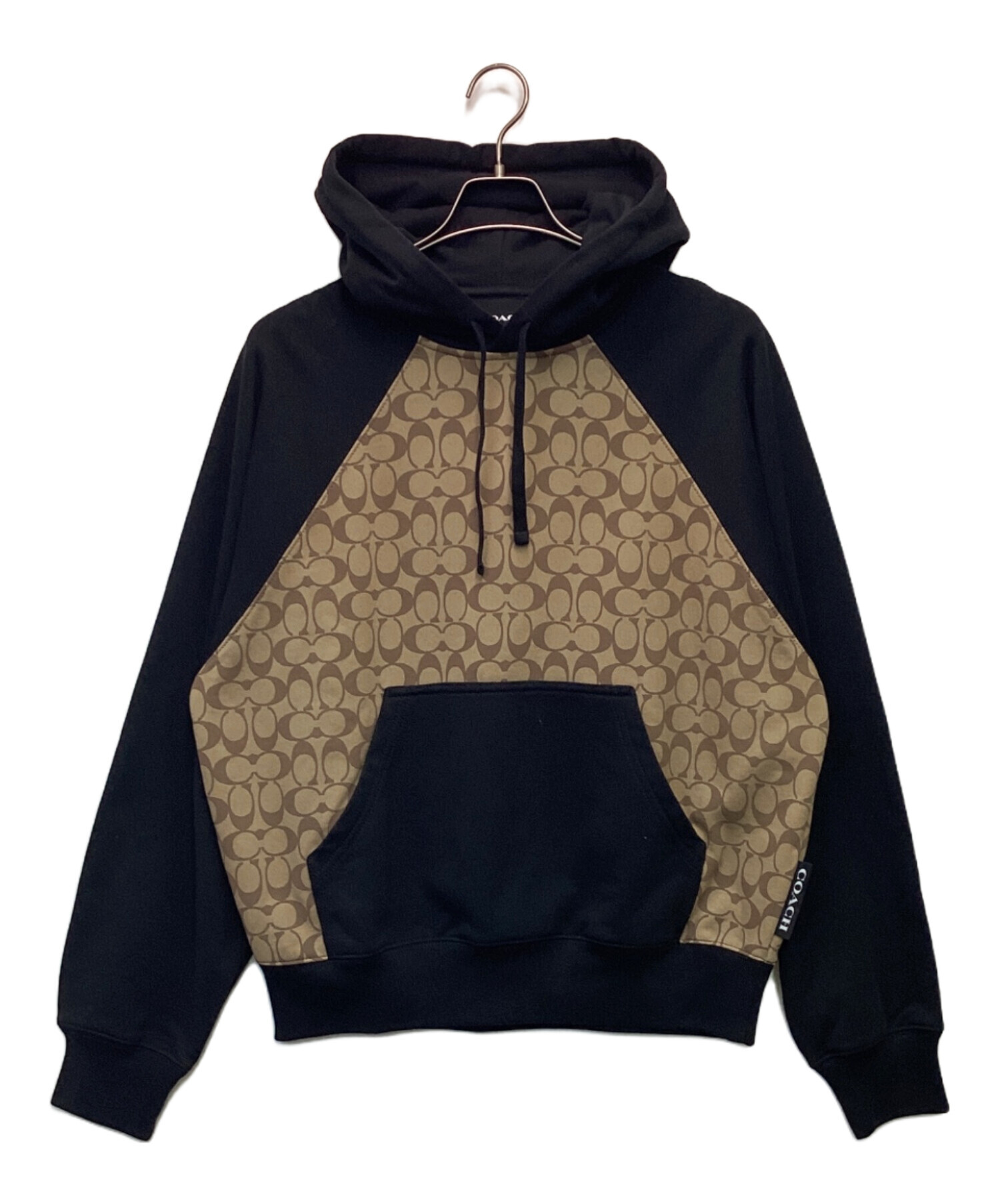 COACH コーチ フード付きパーカー ベージュ ブラック COACH コーチ フード付きパーカー ベージュ ブラック