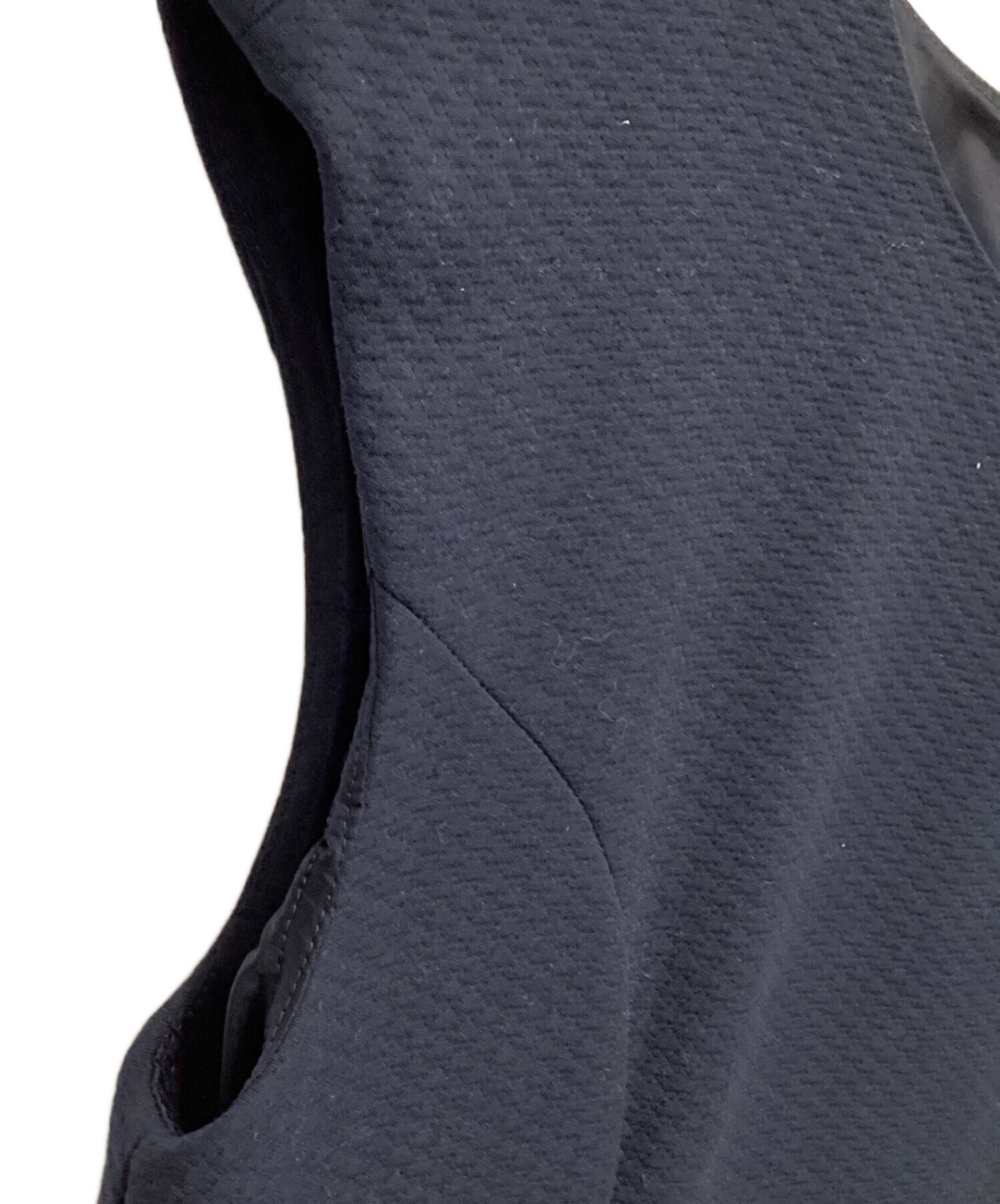 中古・古着通販】FOXEY (フォクシー) ノースリーブワンピース ネイビー