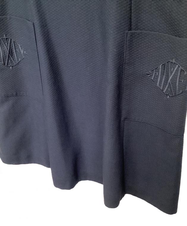 中古・古着通販】FOXEY (フォクシー) ノースリーブワンピース ネイビー