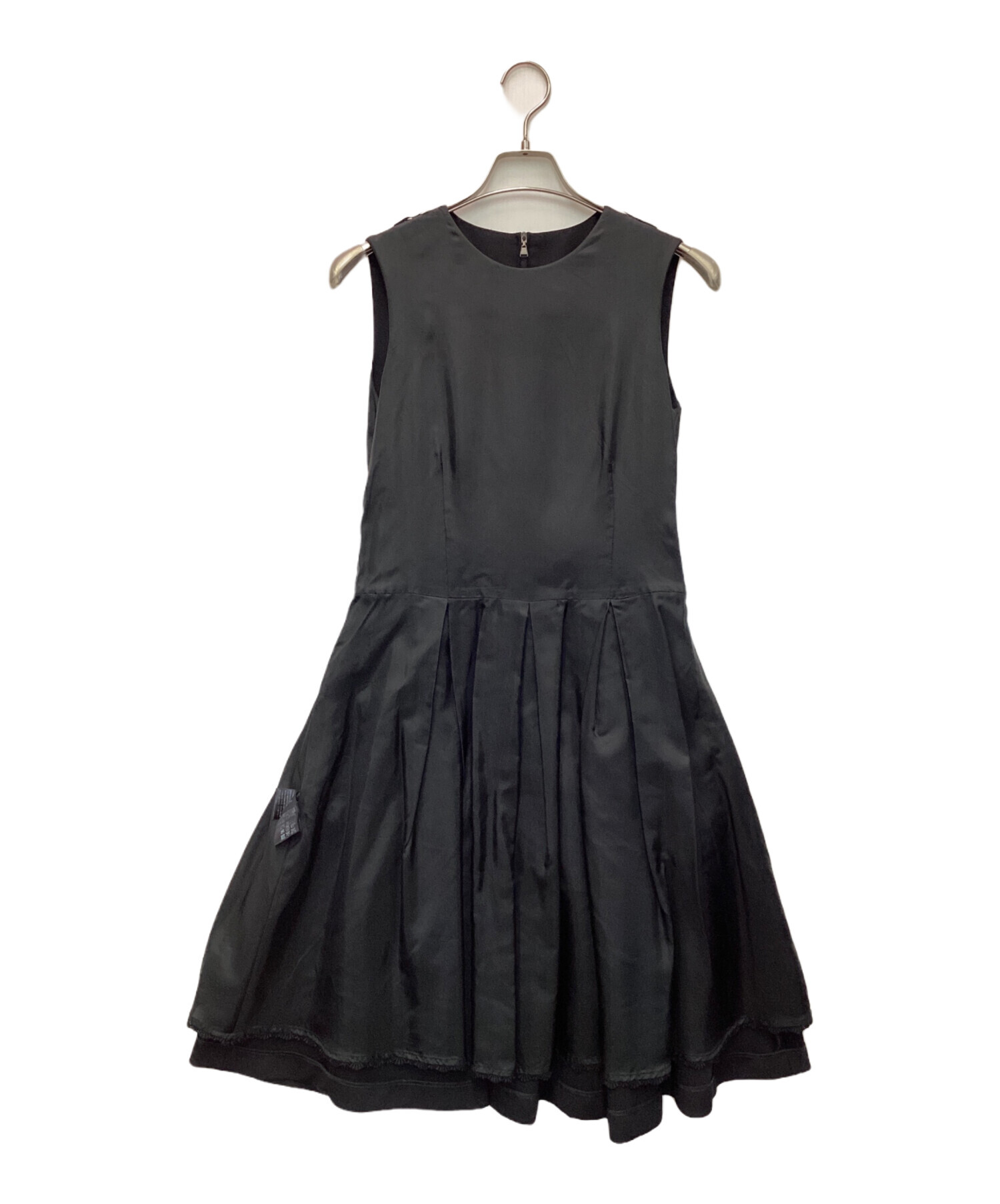 中古・古着通販】FOXEY (フォクシー) ノースリーブワンピース ネイビー