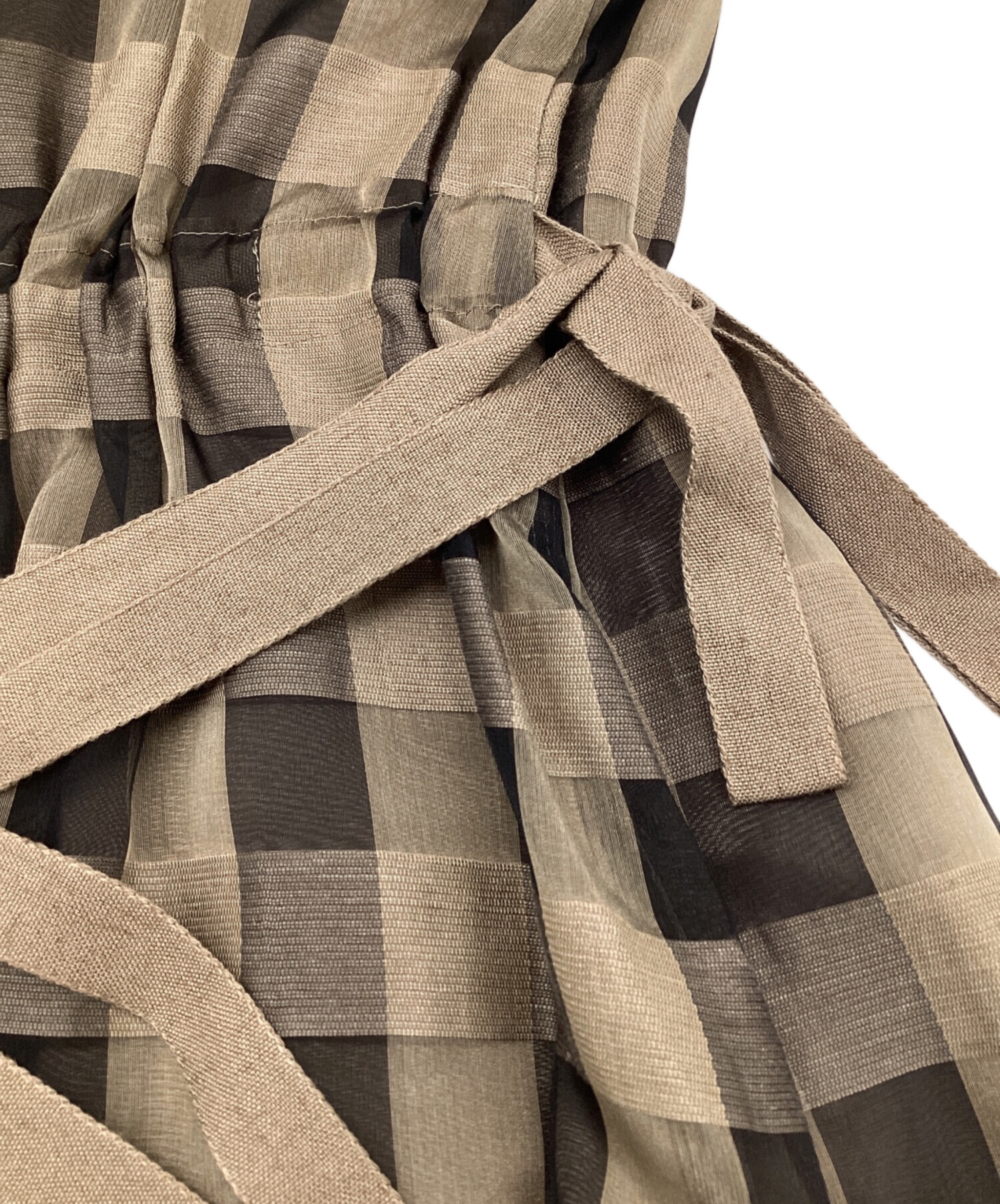 FOXEY フォクシー ノースリーブワンピース　リボンデザイン　38 中古・古着通販】FOXEY (フォクシー) Dress Palette Ribbon（ドレス
