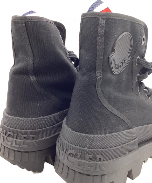 Moncler ハイカットブーツ グレー/ブラック 中古・古着通販】MONCLER (モンクレール) ハイカットスニーカー