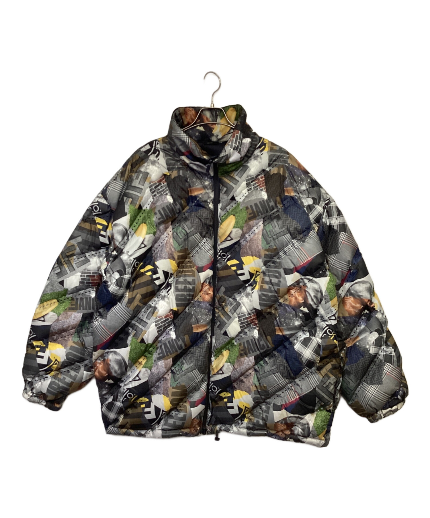 中古・古着通販】FENDI (フェンディ) フェイクニュース ジップパファー