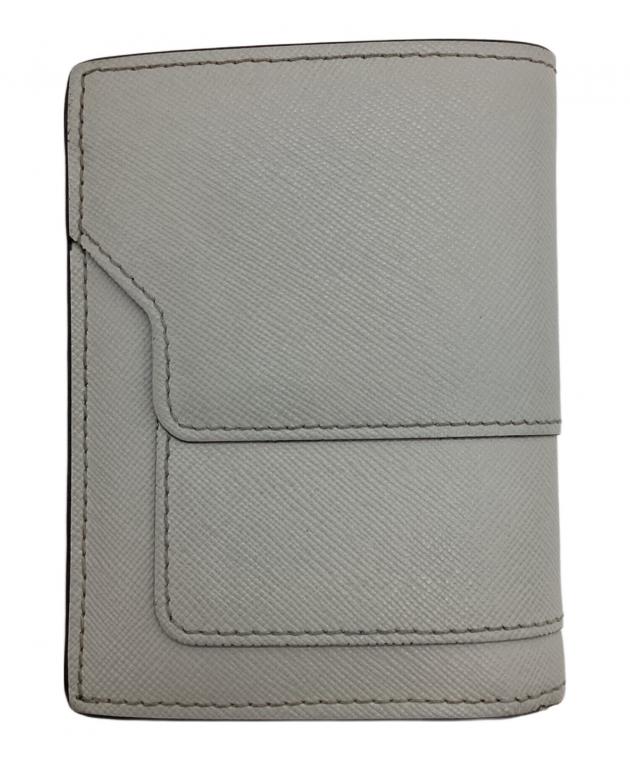 中古・古着通販】MARNI (マルニ) サフィアーノ 2つ折り財布 グレー