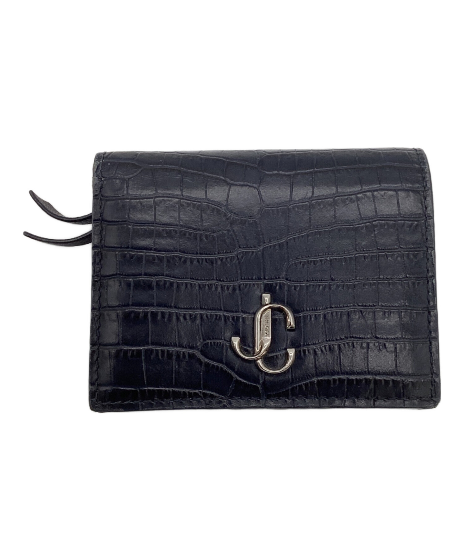 中古・古着通販】JIMMY CHOO (ジミーチュウ) HANNE クロコ柄二つ折り