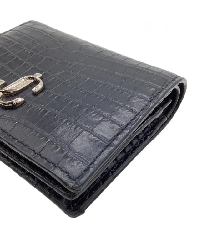 中古・古着通販】JIMMY CHOO (ジミーチュウ) HANNE クロコ柄二つ折り