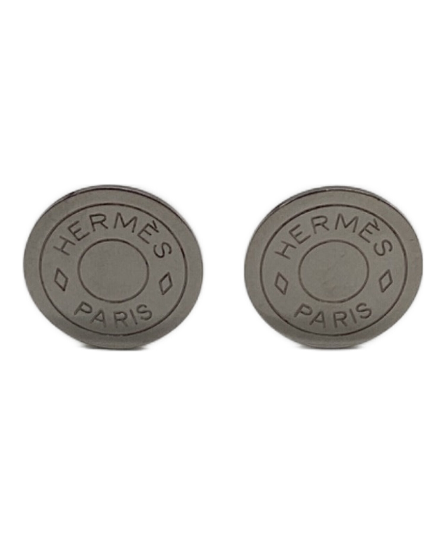 中古・古着通販】HERMES (エルメス) セリエ イヤリング シルバー