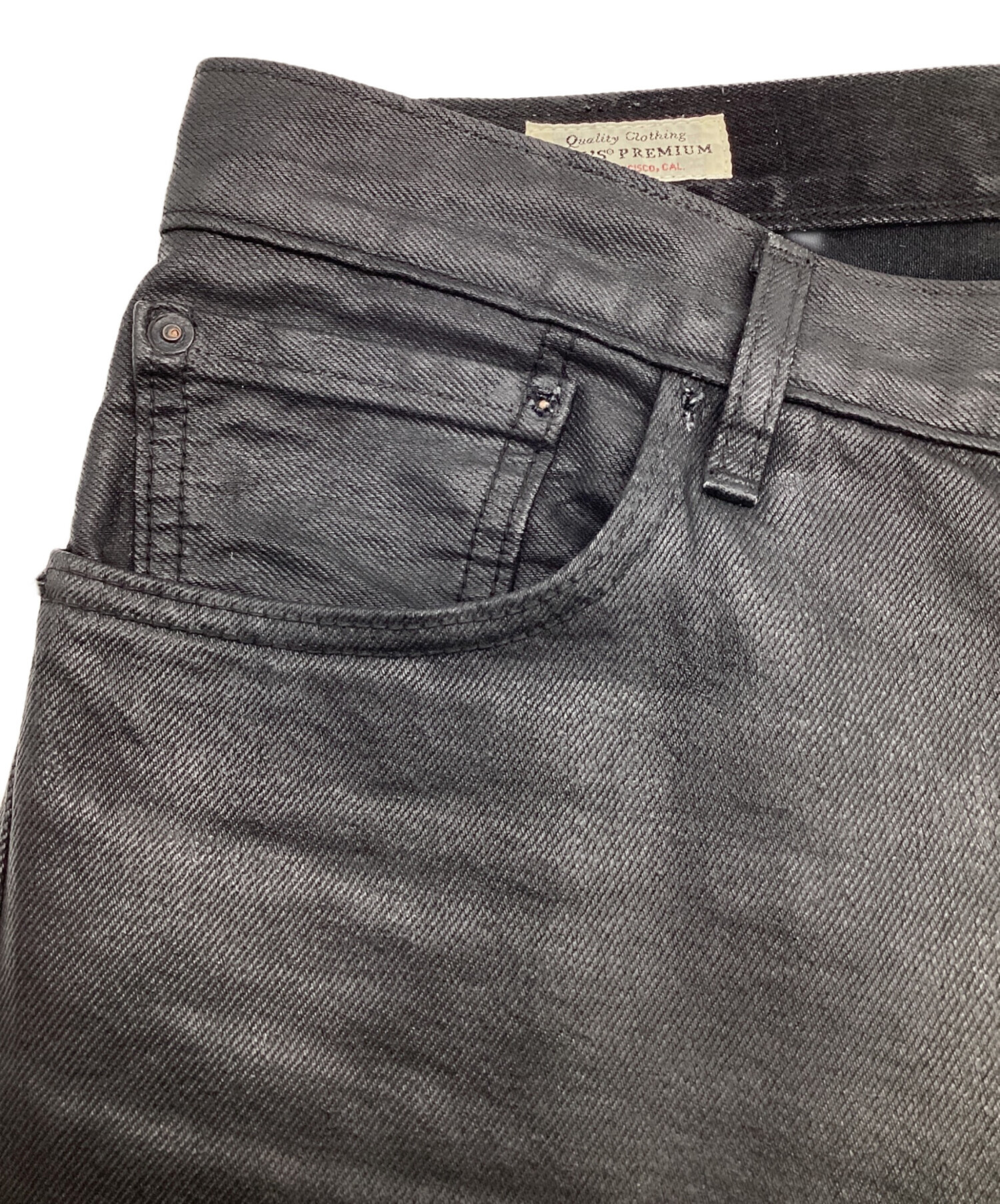 中古・古着通販】LEVI'S (リーバイス) 501 コーティング 後染ブラック