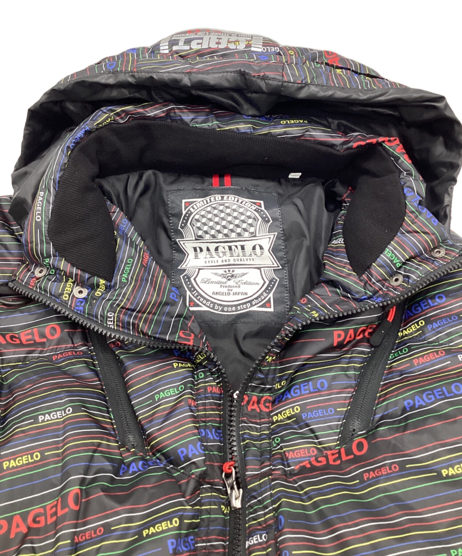 中古・古着通販】PAGELO (パジェロ) ダウンジャケット ブラック 中古・古着通販】PAGELO (パジェロ) ダウンジャケット ブラック