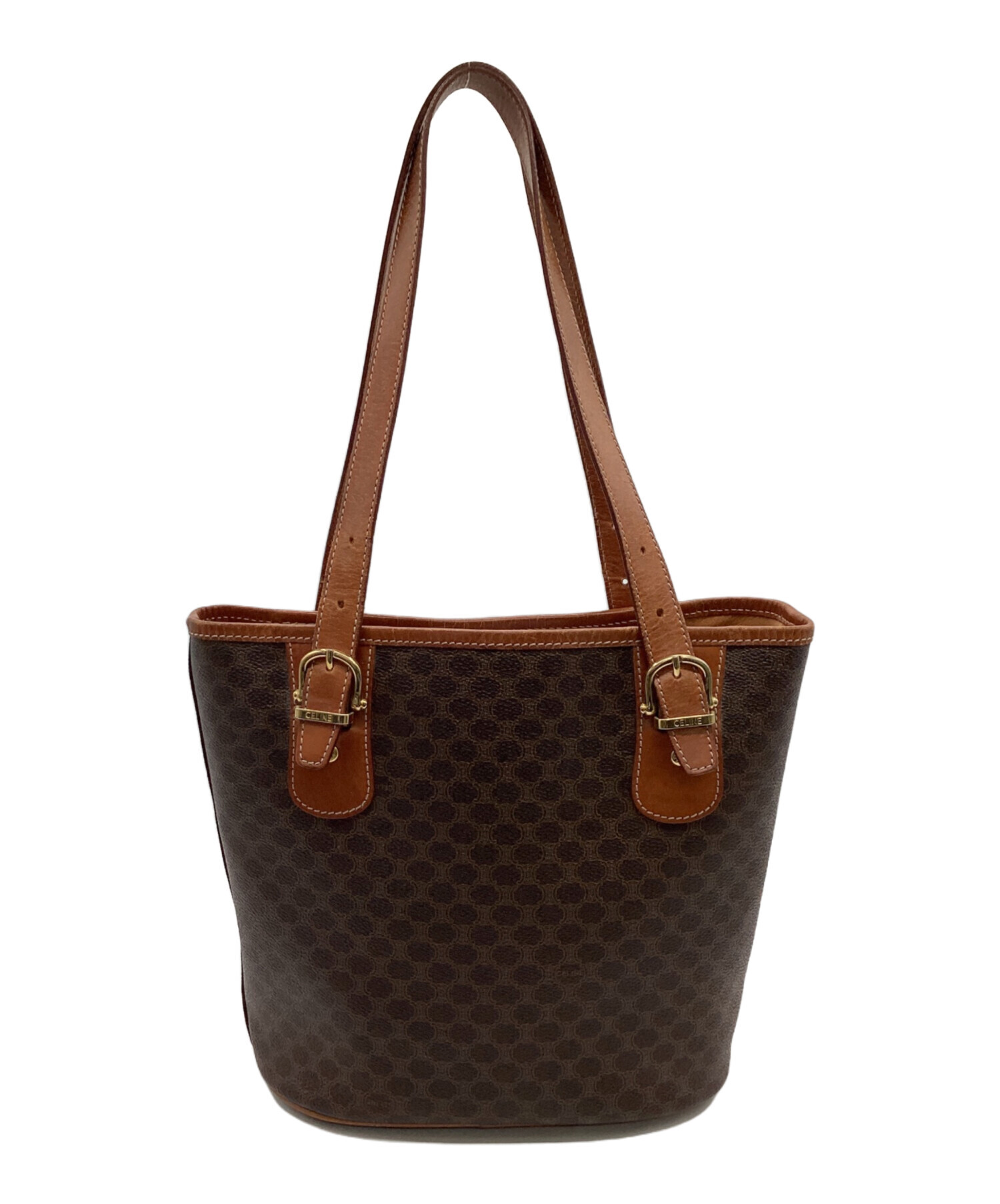 中古・古着通販】CELINE (セリーヌ) マカダム トートバッグ ブラウン 