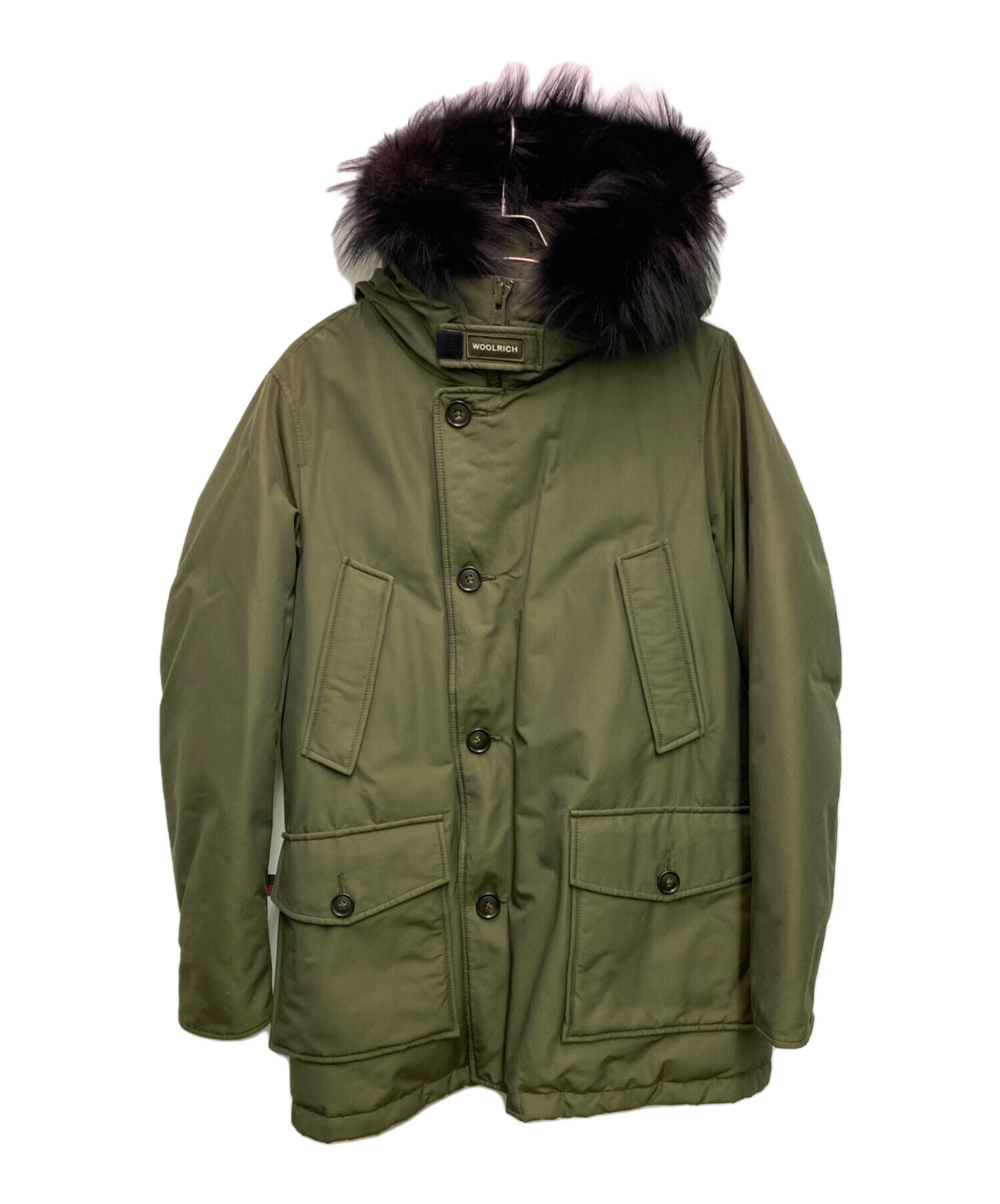 WOOLRICH ダウンジャケット オリーブグリーン　Sサイズ　ウールリッチ 中古・古着通販】WOOLRICH (ウールリッチ) ダウンジャケット オリーブ
