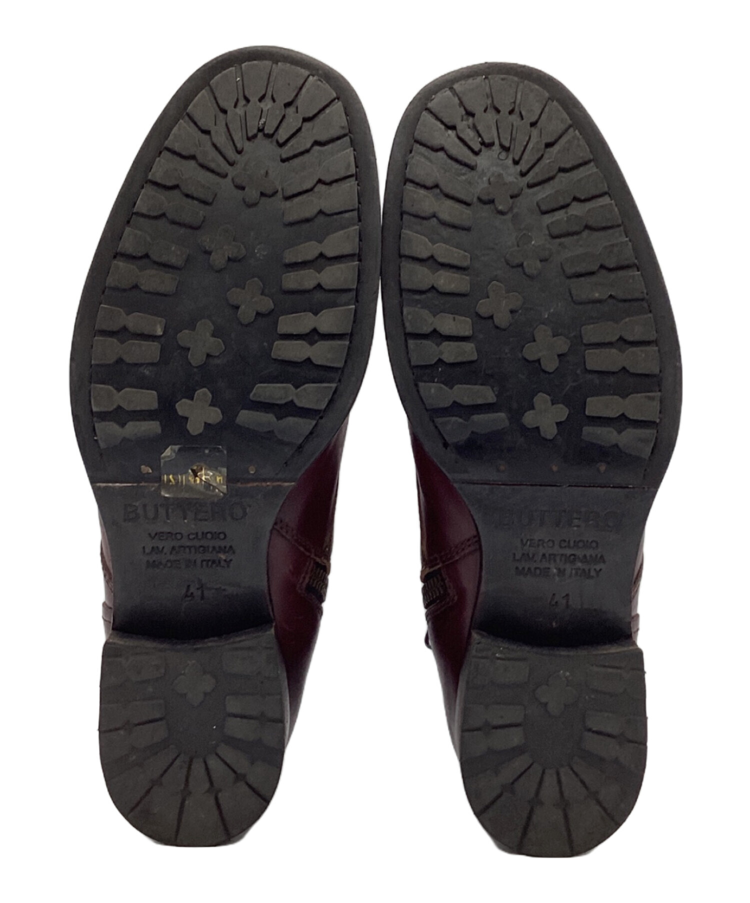 中古・古着通販】BUTTERO (ブッテロ) サイドジップ レースアップ