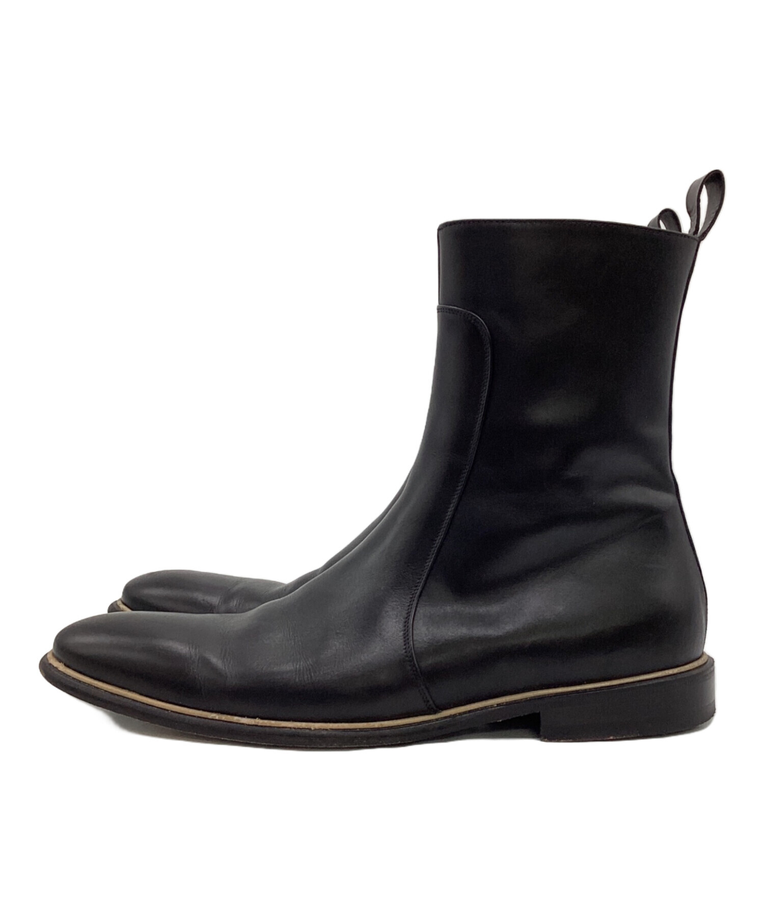 【美品】ヴェルサーチ VERSACE メンズ ブーツ サイズ42 正規品 中古・古着通販】VERSACE (ヴェルサーチェ) サイドジップブーツ