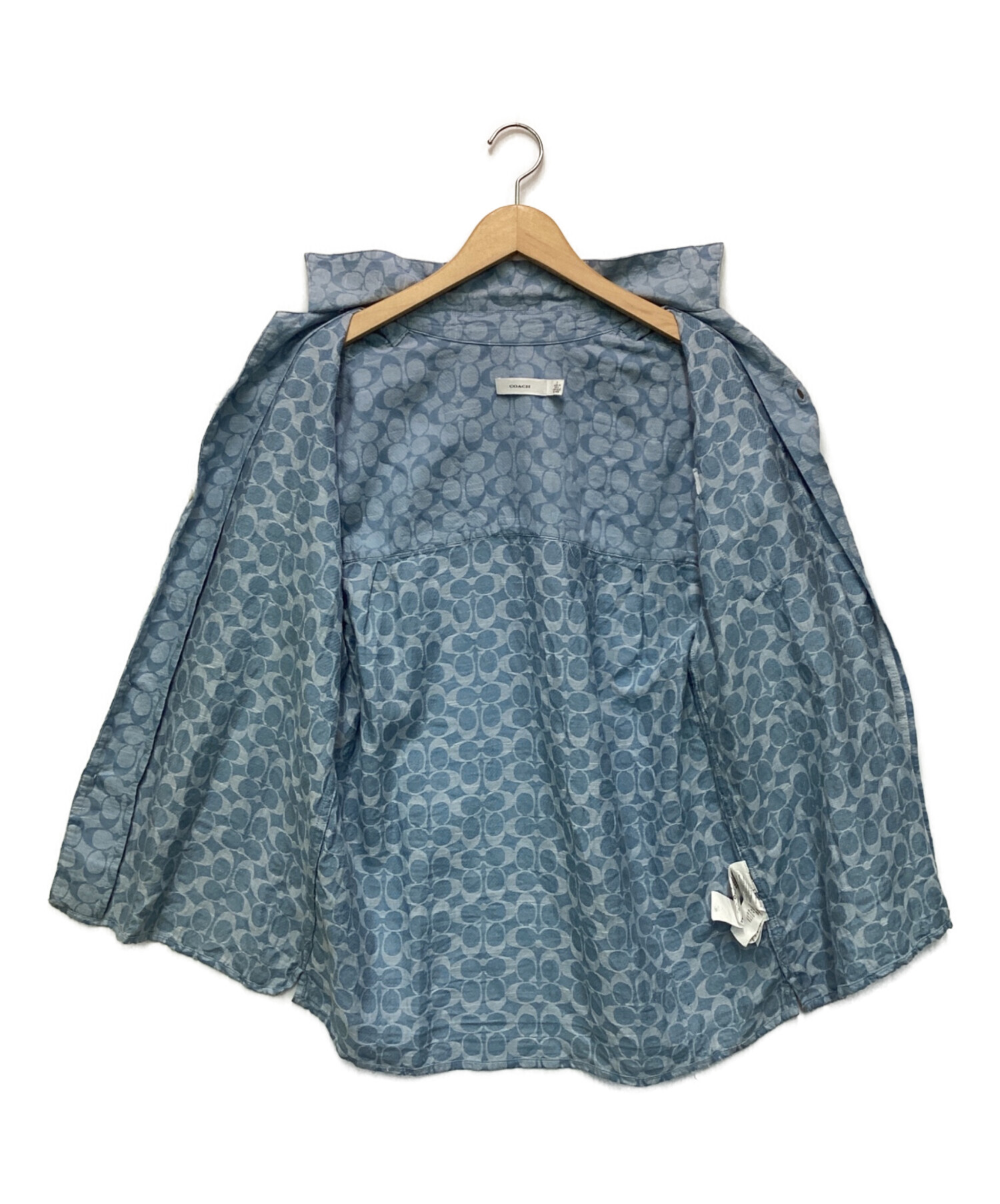 中古・古着通販】COACH (コーチ) シグネチャーキャンプシャツ ライト