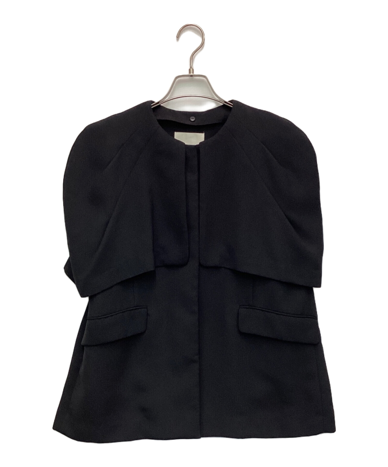 中古・古着通販】CELFORD (セルフォード) ケープ付きジレ ブラック