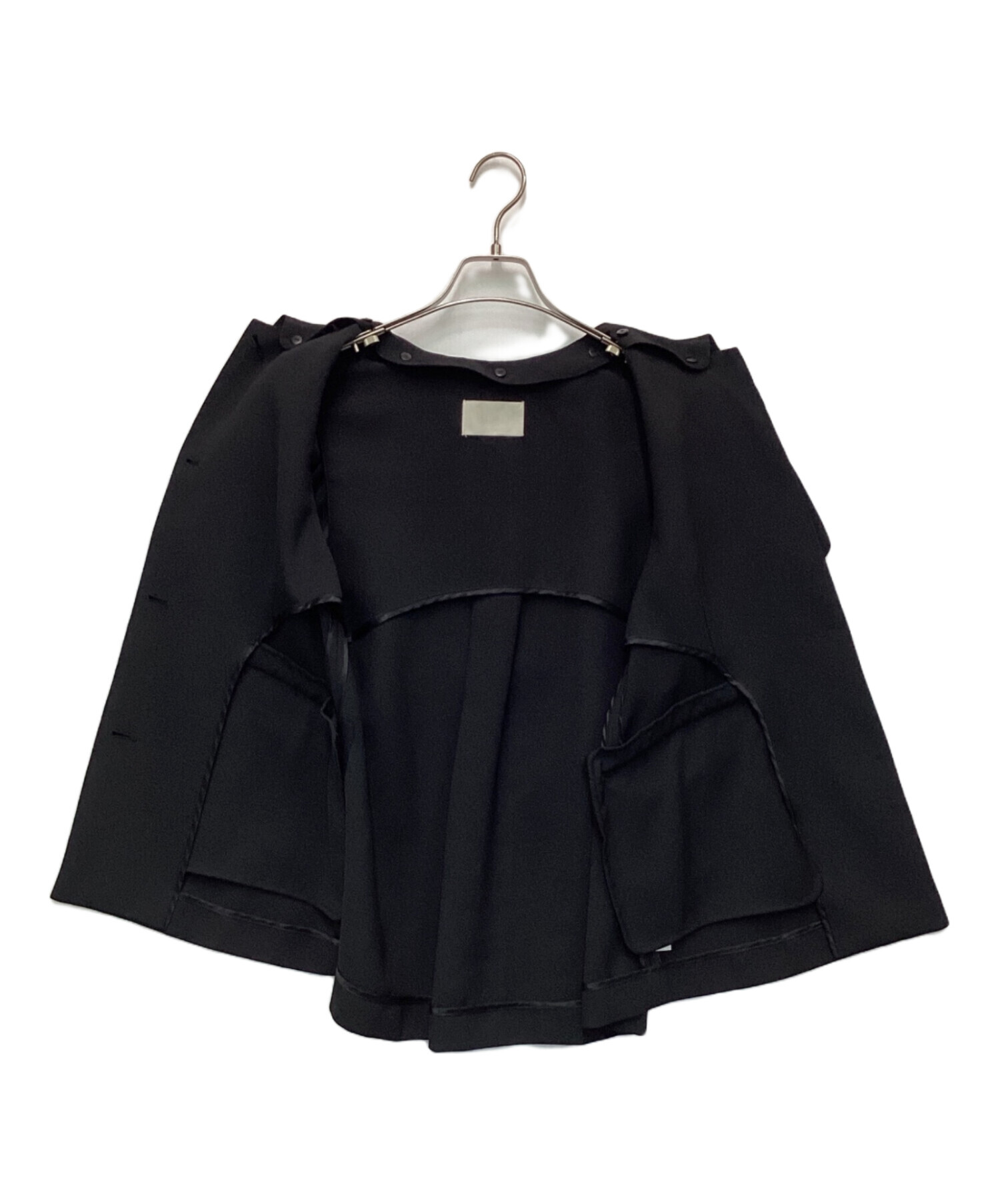 中古・古着通販】CELFORD (セルフォード) ケープ付きジレ ブラック