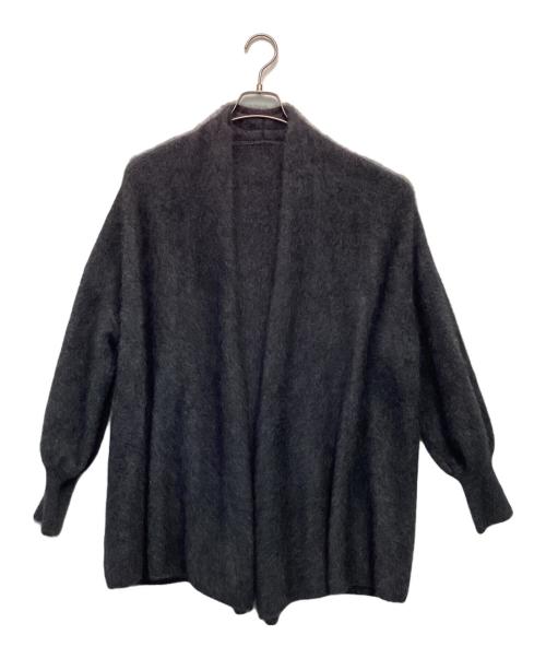noble ファーニットパフカーディガン グレーB
