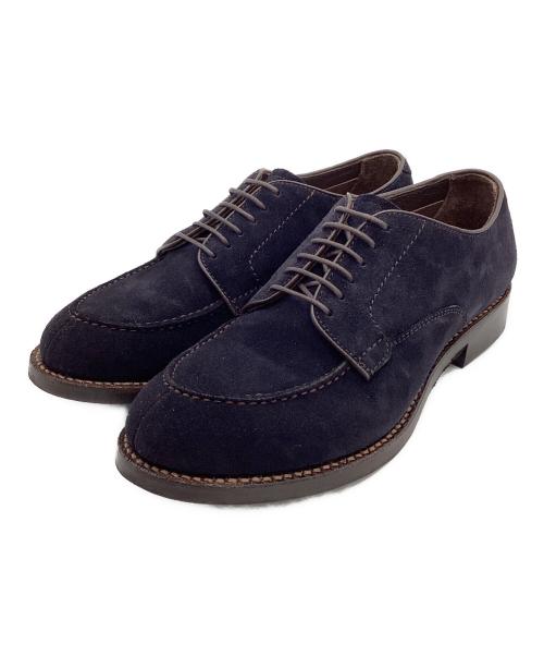 格安　THE RUTT SHOES ラットシューズ　スエード Vチップ ネイビー 中古・古着通販】THE RUTT SHOES & Co. (ラッド シューズ) SPLIT V TIP