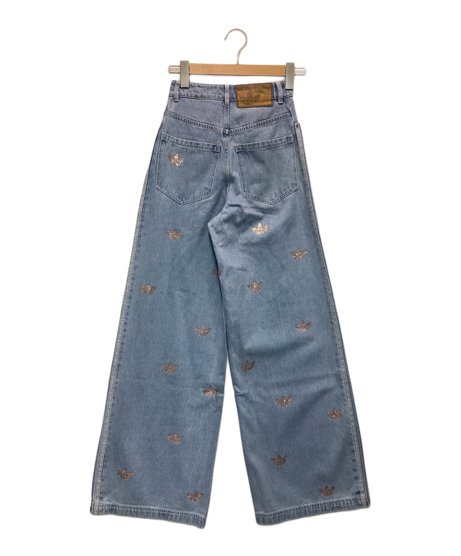 【S】デニム ラインストーン パンツ　adidas Originals 中古・古着通販】adidas (アディダス) デニム ラインストーン パンツ