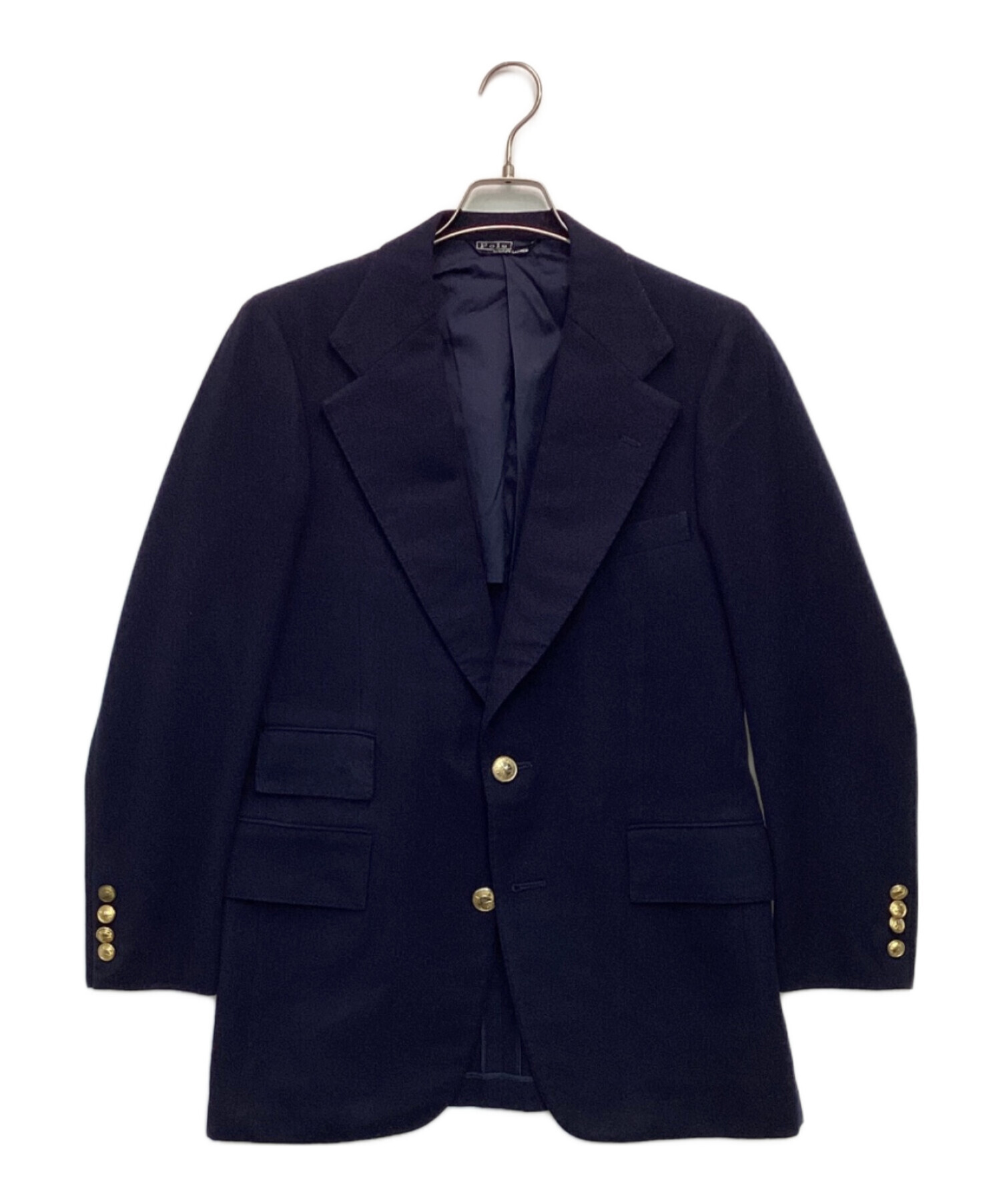 希少【RALPH LAUREN】日本製 ウール100% テーラードジャケット L 中古・古着通販】POLO by RALPH LAUREN (ポロ バイ ラルフローレン) 金