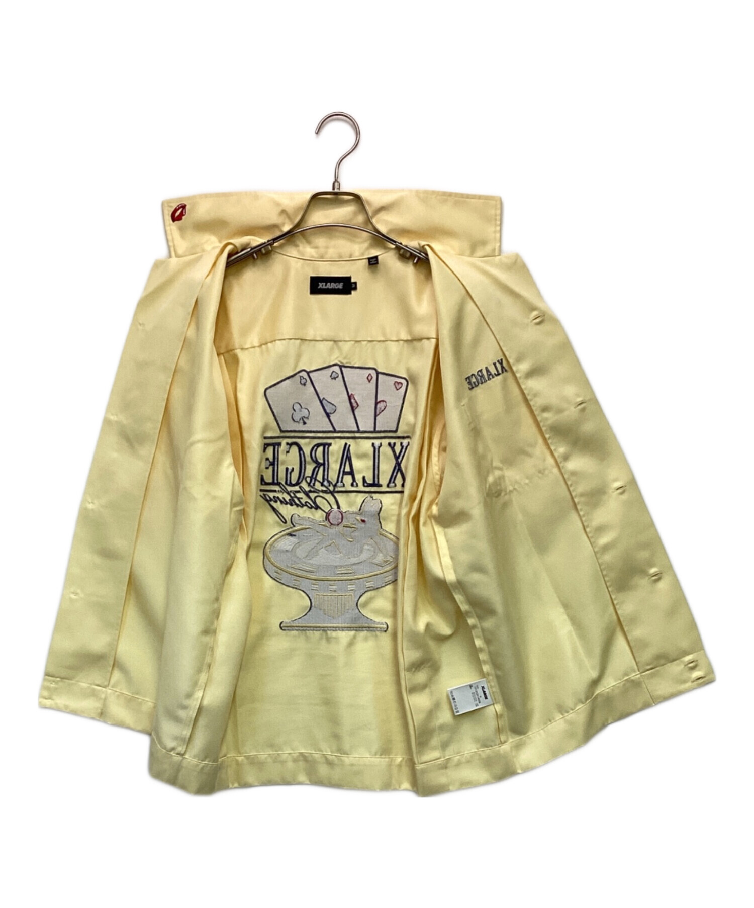 中古・古着通販】X-LARGE (エクストララージ) OPEN COLLAR CASINO SHIRT（オープンカラー カジノ シャツ） イエロー  サイズ:M｜ブランド・古着通販 トレファク公式【TREFAC FASHION】スマホサイト