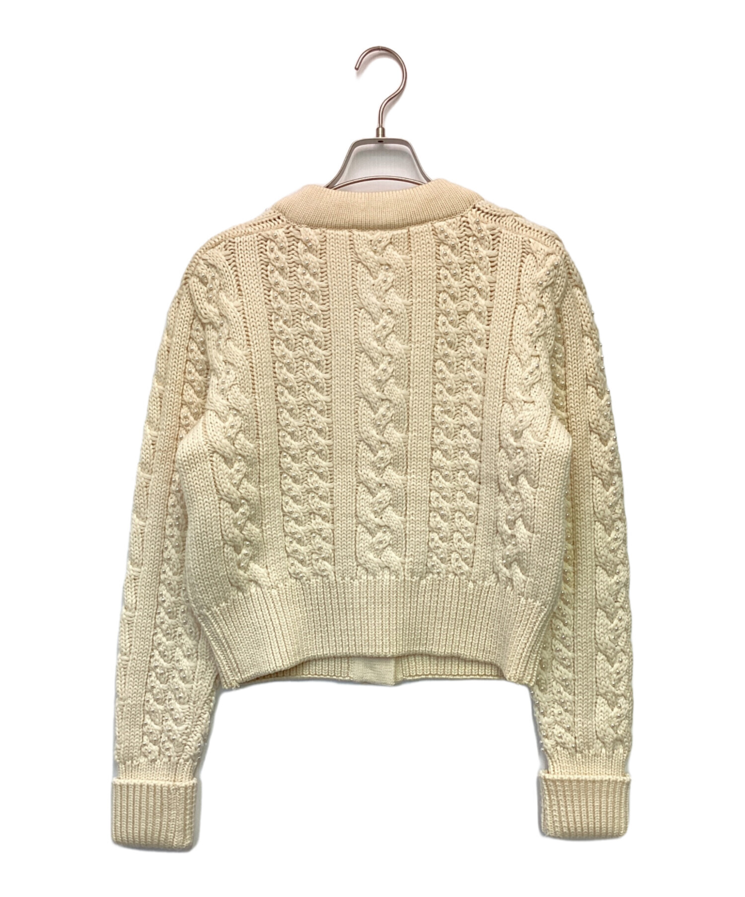 CHANEL BOUTIQUE アイボリー レースカーディガン 38　y57 CHANEL BOUTIQUE アイボリー レースカーディガン 38 y57 - メルカリ